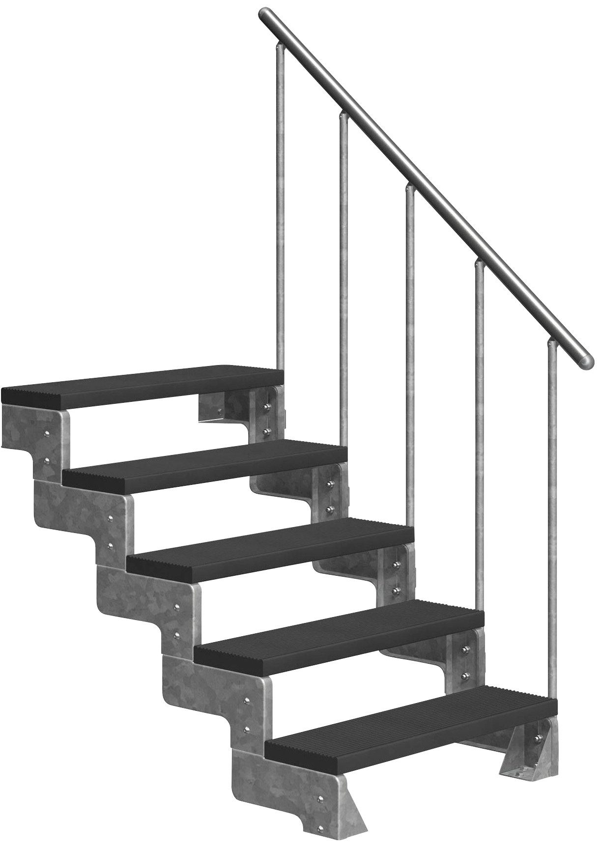 Dolle Außentreppe Gardentop, für Geschosshöhen bis 110 cm, Stufen offen, TRIMAX®-Stufen 80 cm | Treppen