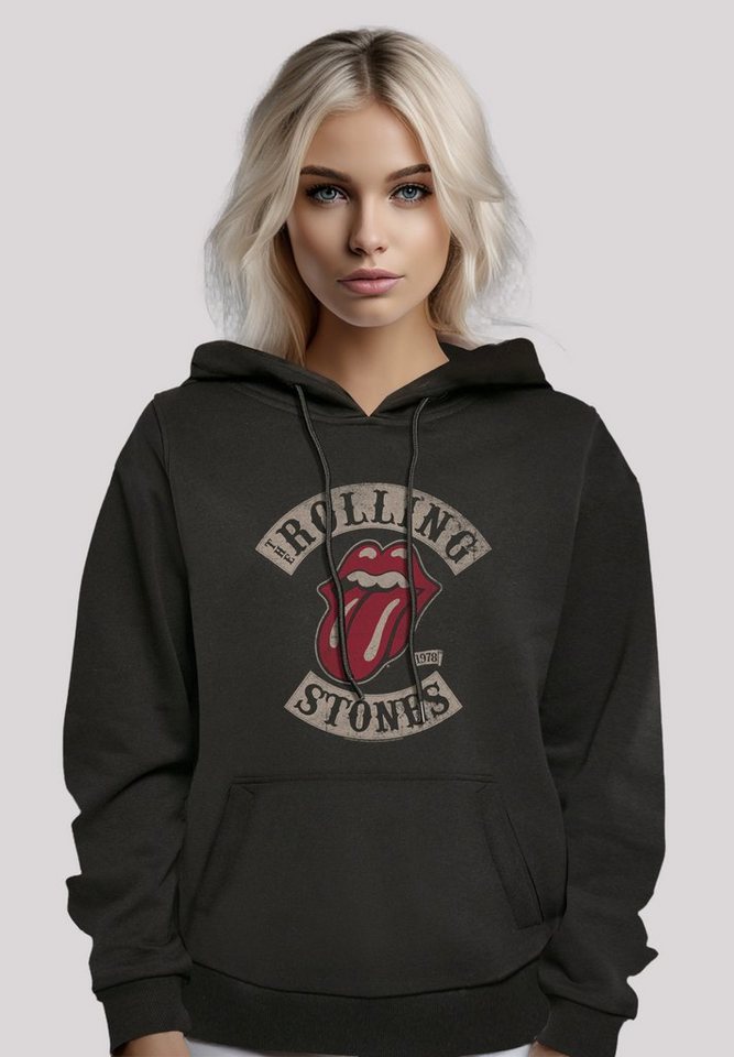 F4NT4STIC Kapuzenpullover The Rolling Stones Tour Rock Musik Band Hoodie,  Warm, Bequem