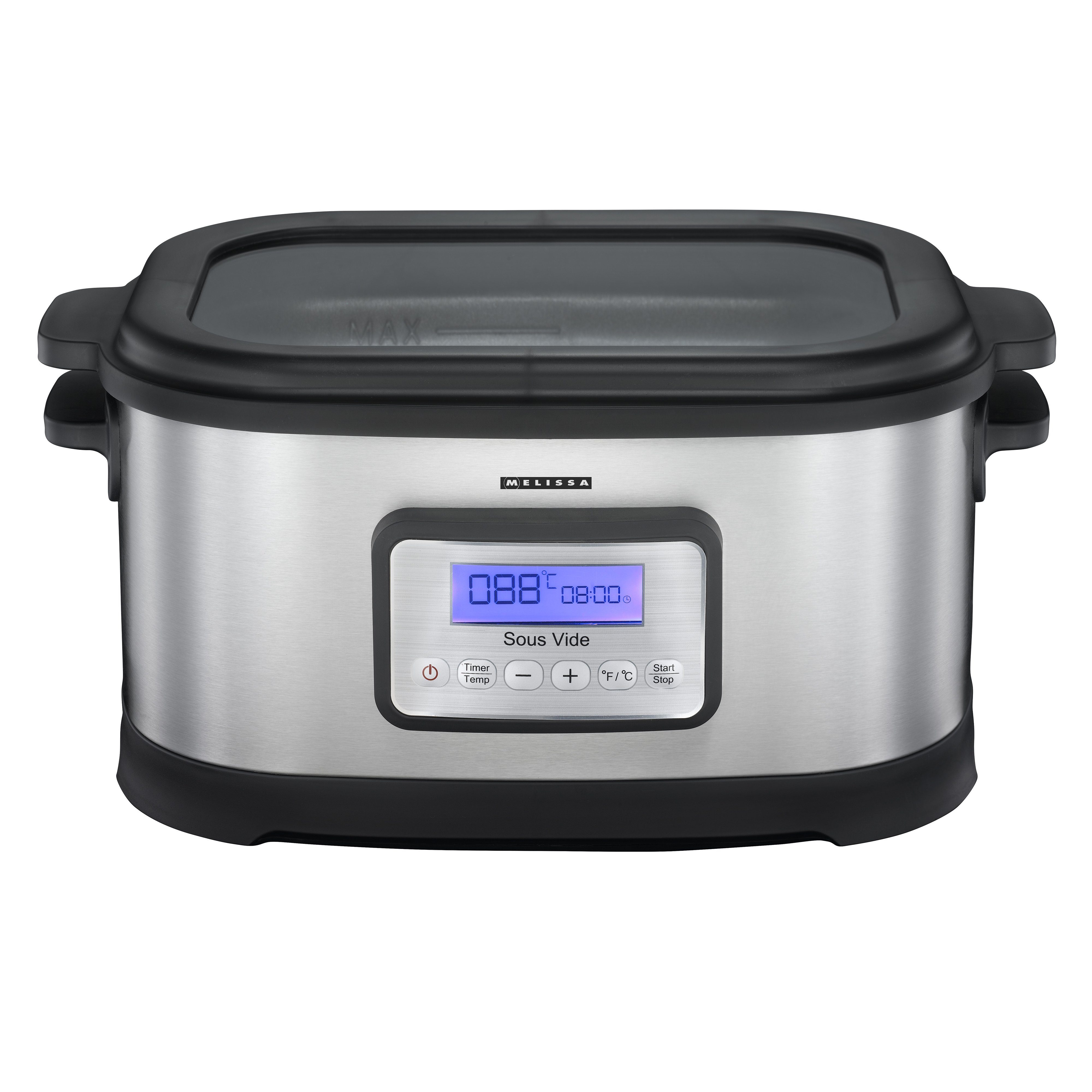 MELISSA Dampfgarer 16310170, 520 W, Sous-Vide-Maschine, 6L, 520W, konstante Temp. (0,5°C)