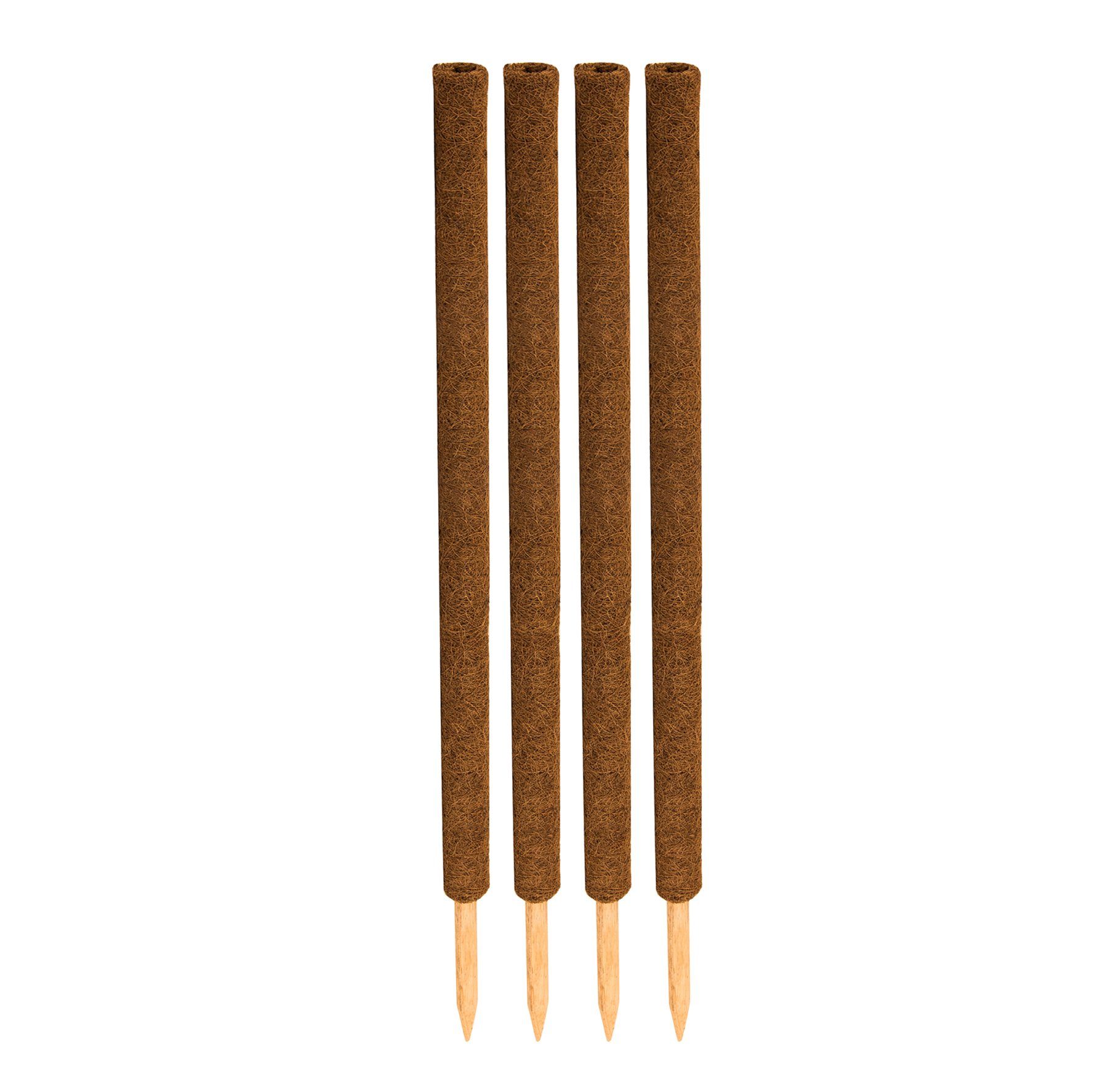 BigDean Ranksäule Kokos Pflanzstab 110 cm Rankstab Rankhilfe Blumenstab Packung, 4 St., 4 Stäbe, Rankhilfe, Monstera Rankhilfe, Pflanzstab aus Kokos, Moosstab – Bild 2 von 5