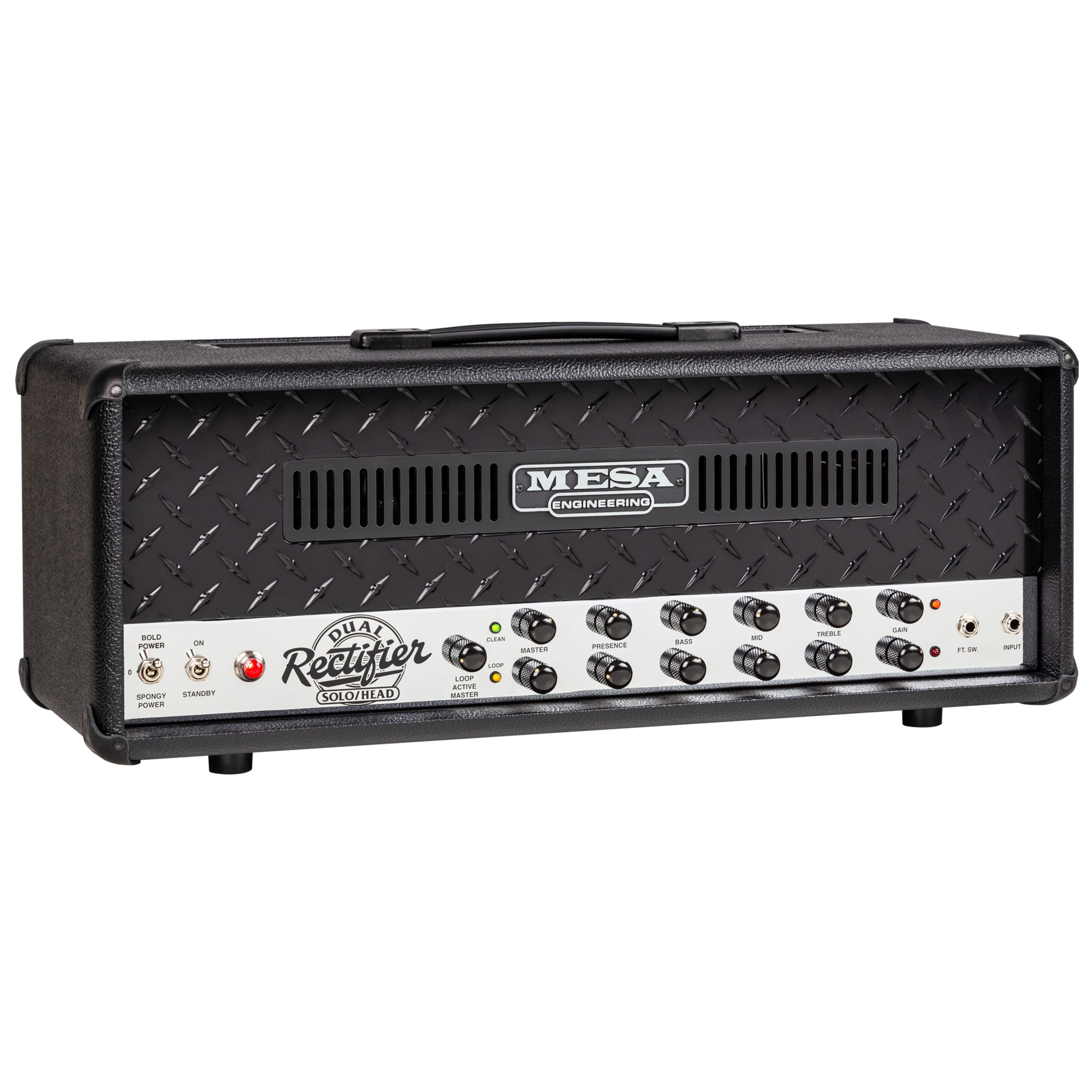 Mesa Boogie Verstärker (Dual Rectifier 90s 2-Channel Black Bronco / Chrome Chassis - Röhren)