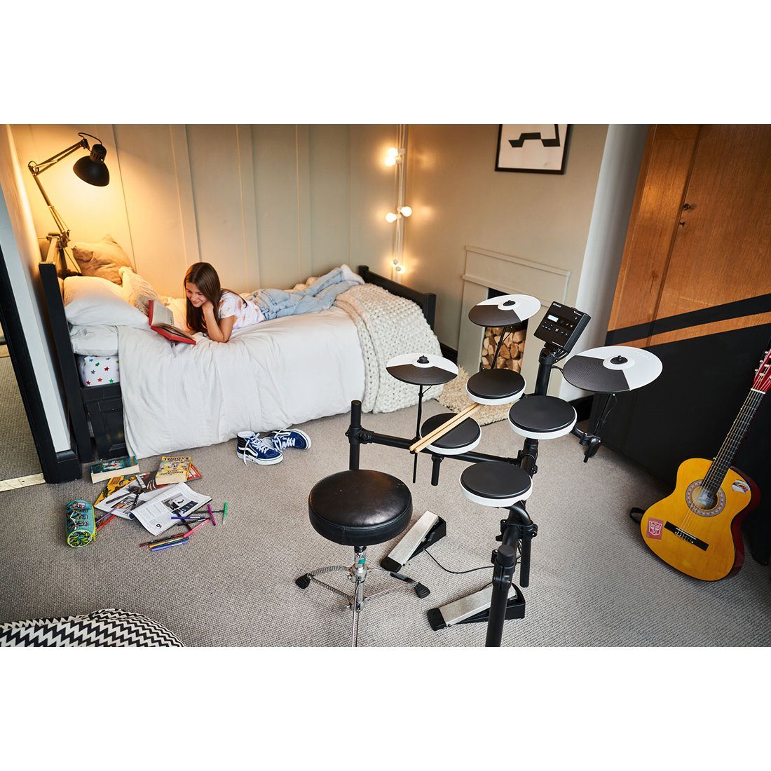 Roland Audio E-Drum Roland TD-02K E-Drum Schlagzeug mit Zubehör-Set