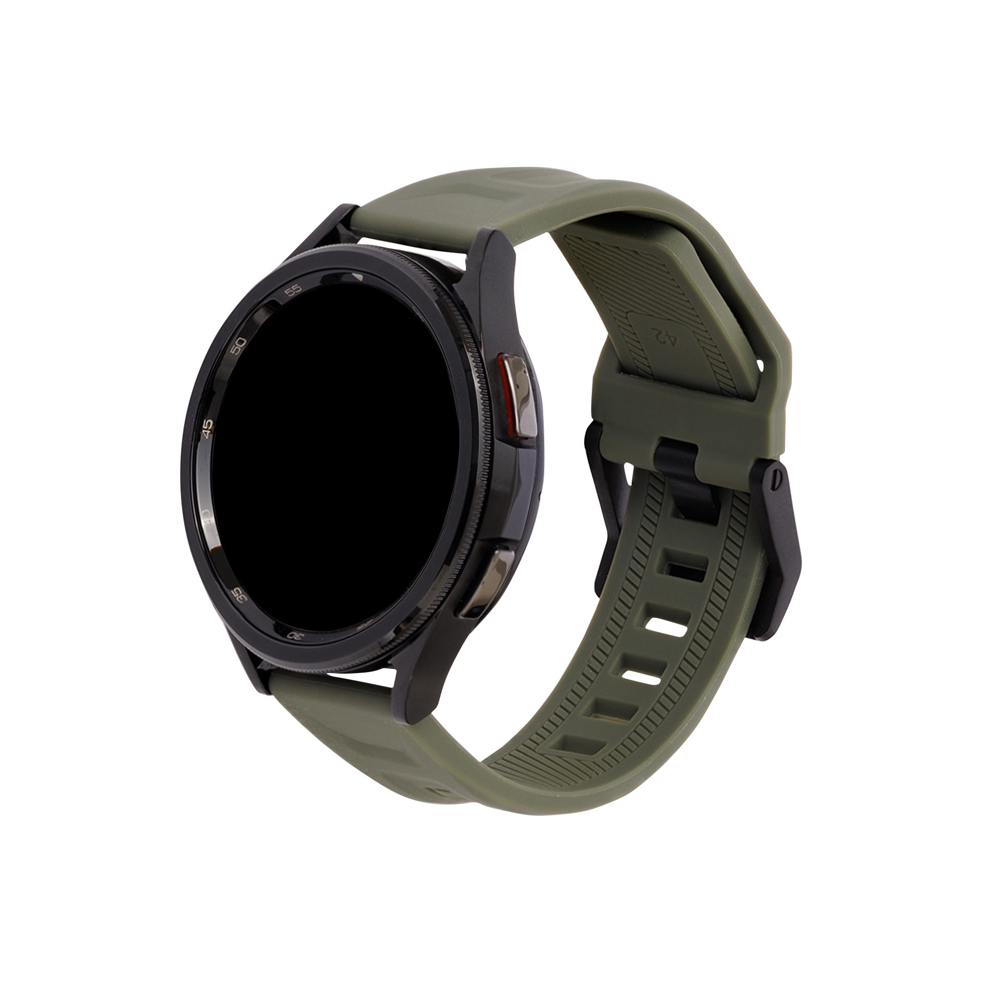Urban Armor Gear Smartwatch-Armband Scout - Samsung Galaxy Watch FE / Watch 6 / Watch 5 / Watch 4 Armband, [Edelstahl Verschluss]