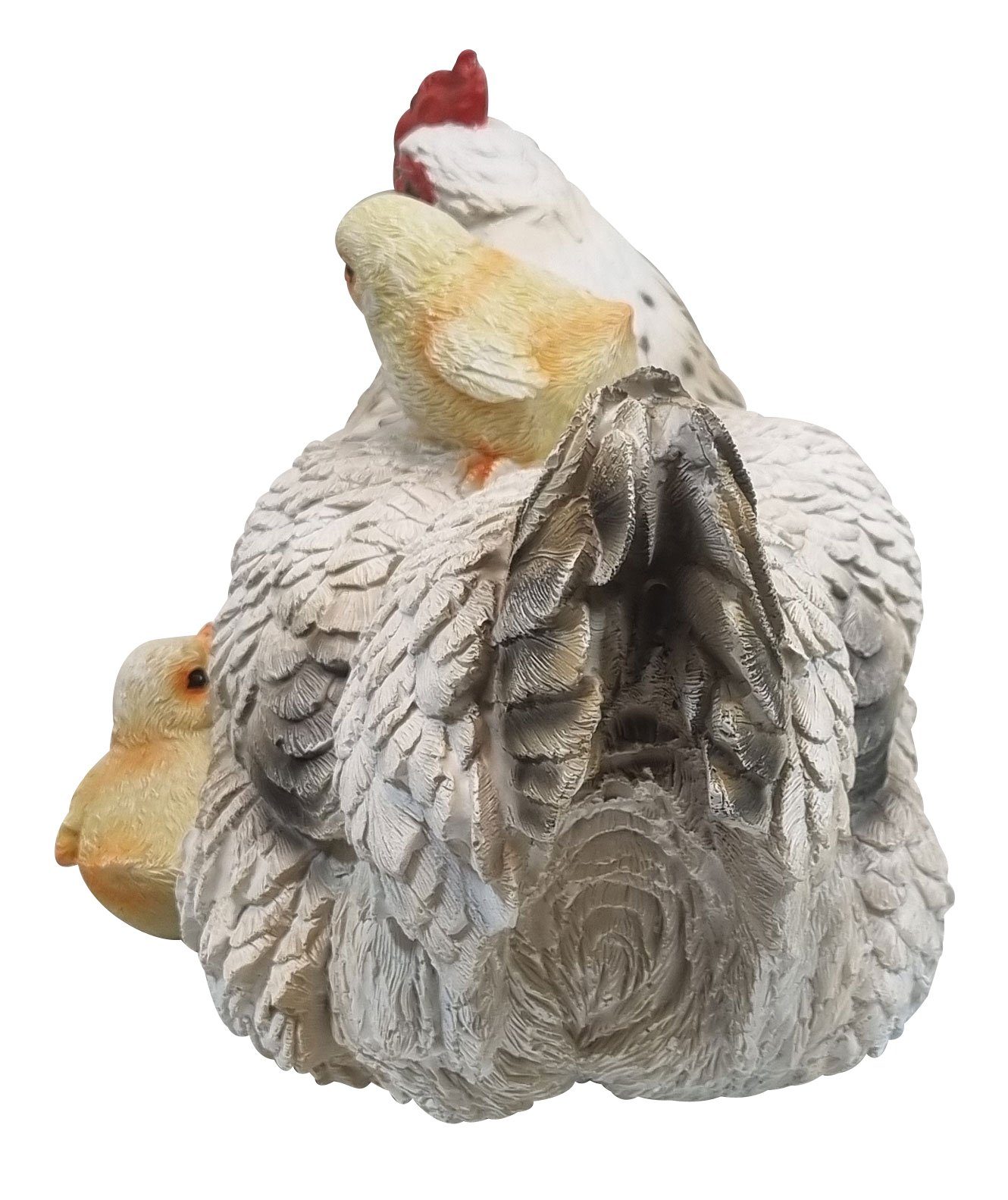 Louise Küken, Gartenfigur Henne Fachhandel mit Plus Gartenfigur lebensechte (1 Huhn Polyresin St), aus