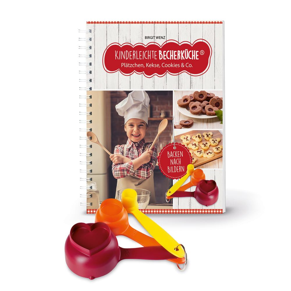 Kinderleichte Becherküche Back-Set Kinderleichte Becherküche - 3 Messbecher + Rezept, Rezeptbuch 5