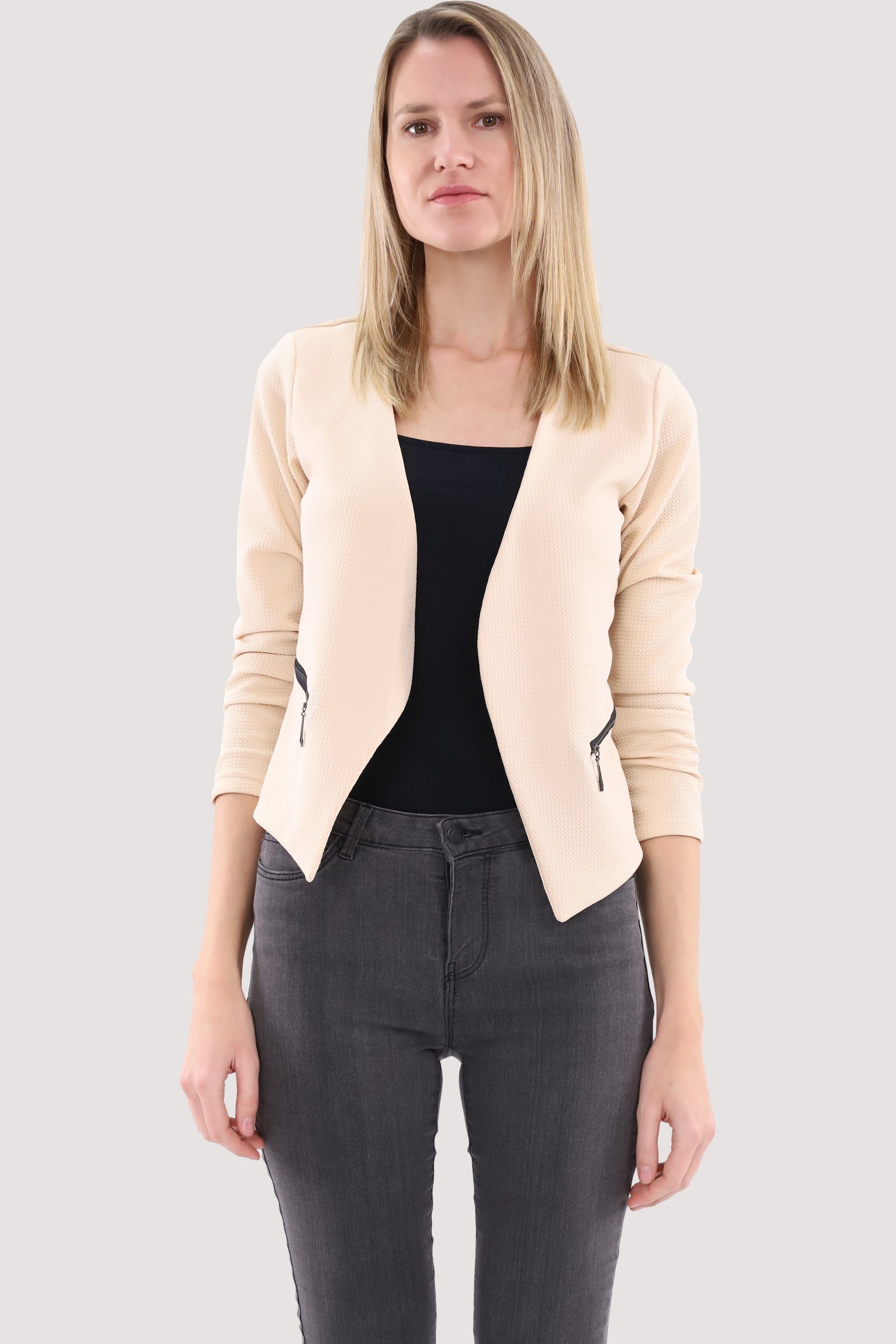 malito more than fashion Jackenblazer 6040 Sweatblazer im Basic-Look