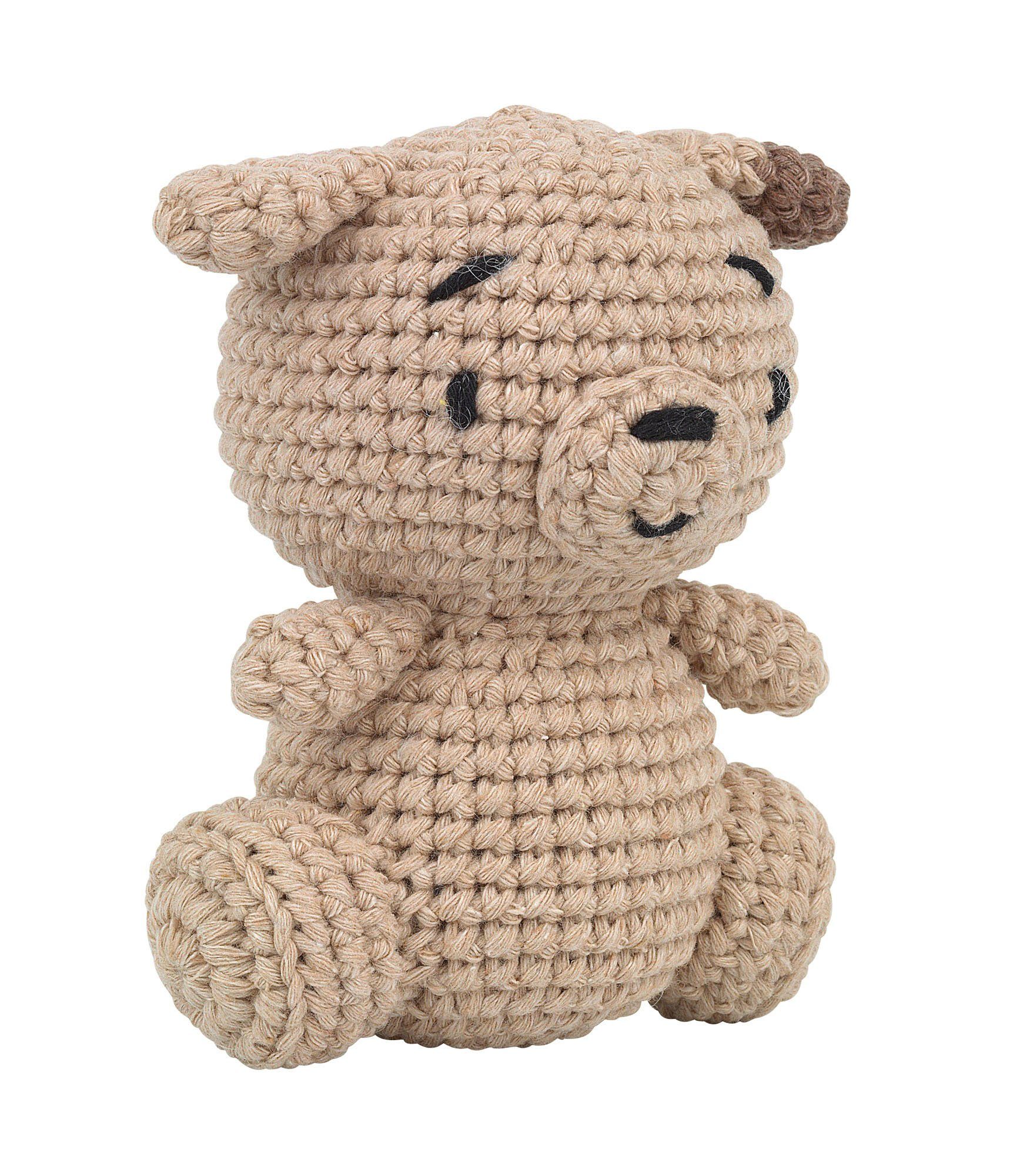 Knitty Critters Kreativset Häkelset Hund Jimmy, (6-tlg), 6 Teile
