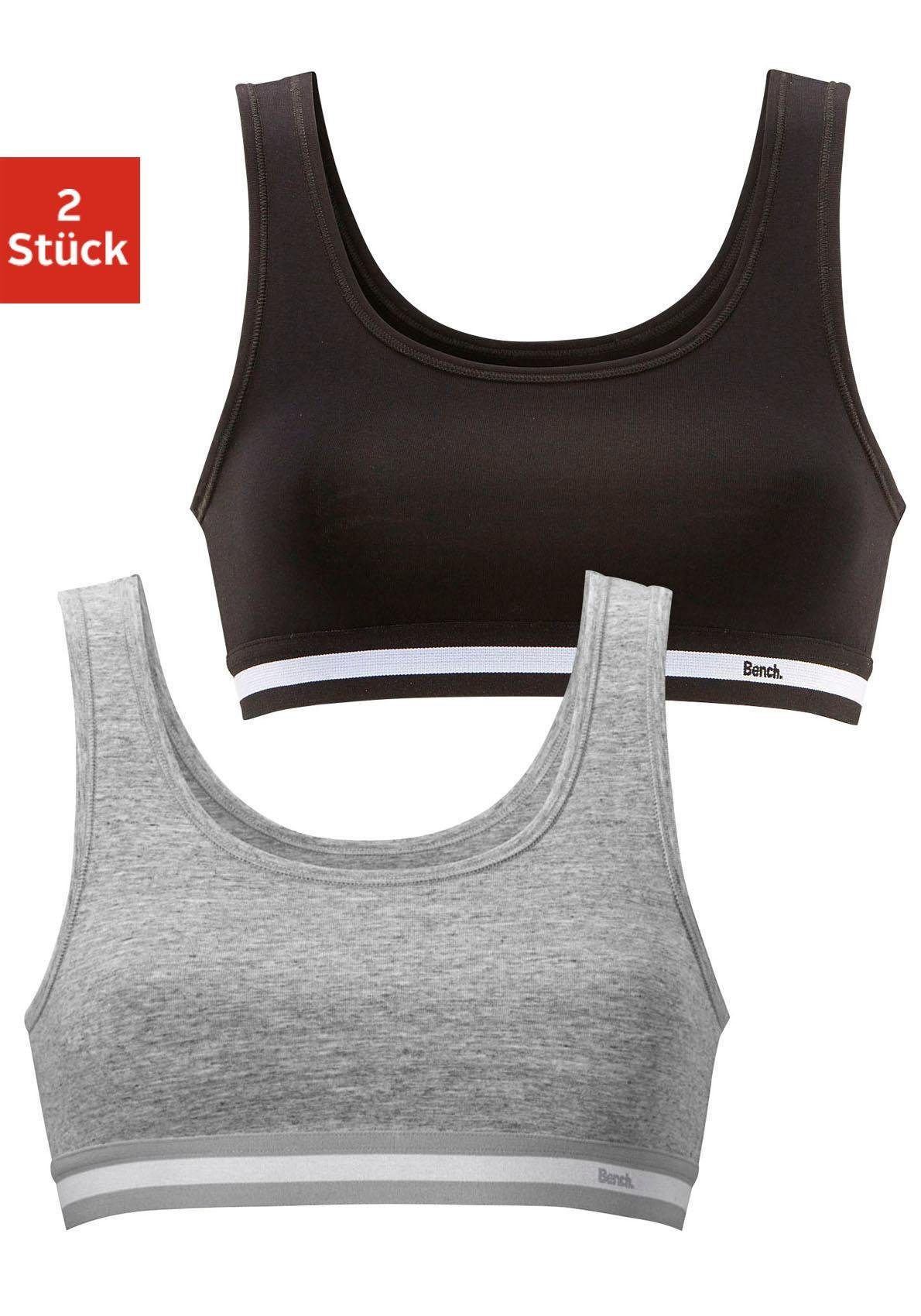 Bench. Bustier (Packung, 2-tlg) weichem Webbund mit