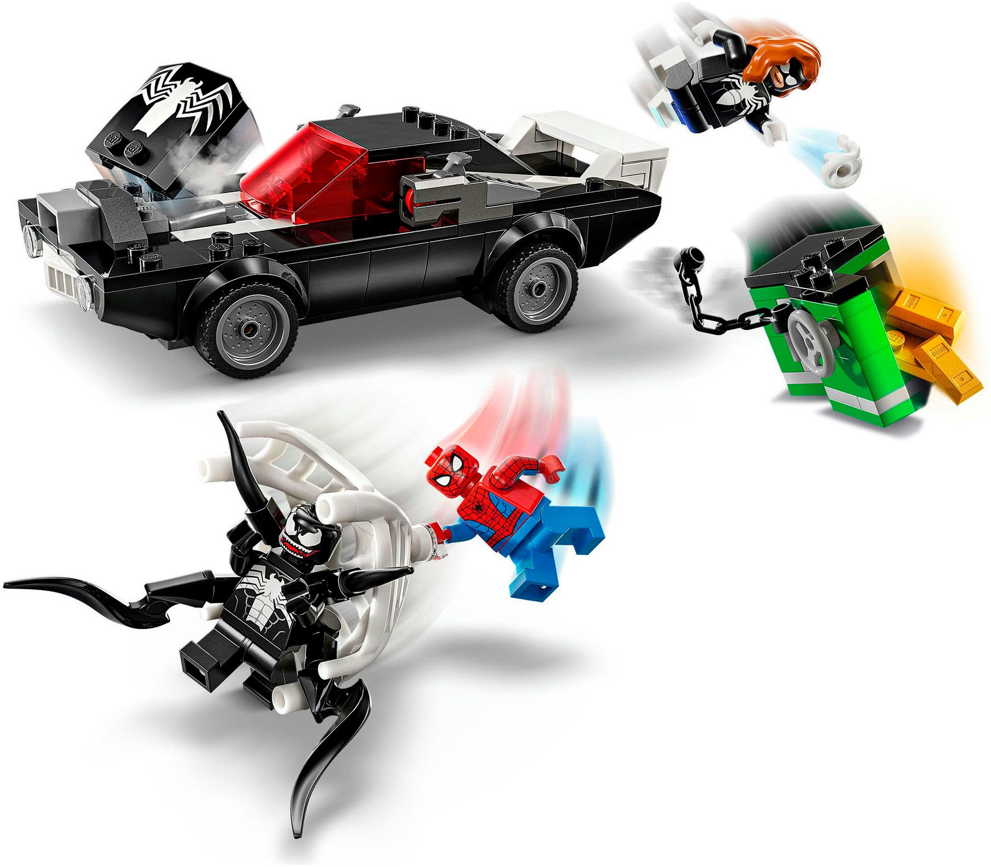 LEGO® Spider-Man vs. Venom Muscle-Car (76309), LEGO Super Heroes Konstruktionsspielsteine, (254 St), Made in Europe – Bild 4 von 5