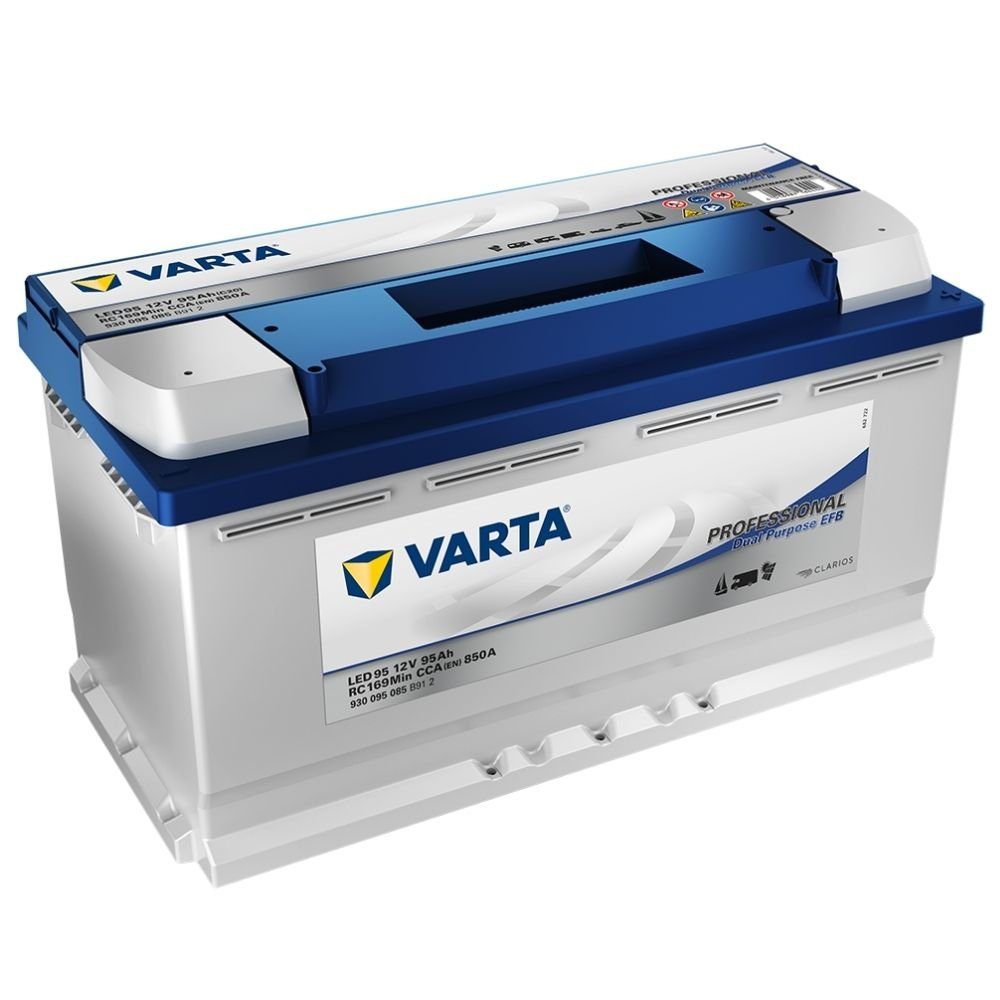 VARTA VARTA LED95 Professional Dual Purpose EFB 95Ah 12V Batterie Batterie, (12 V V)