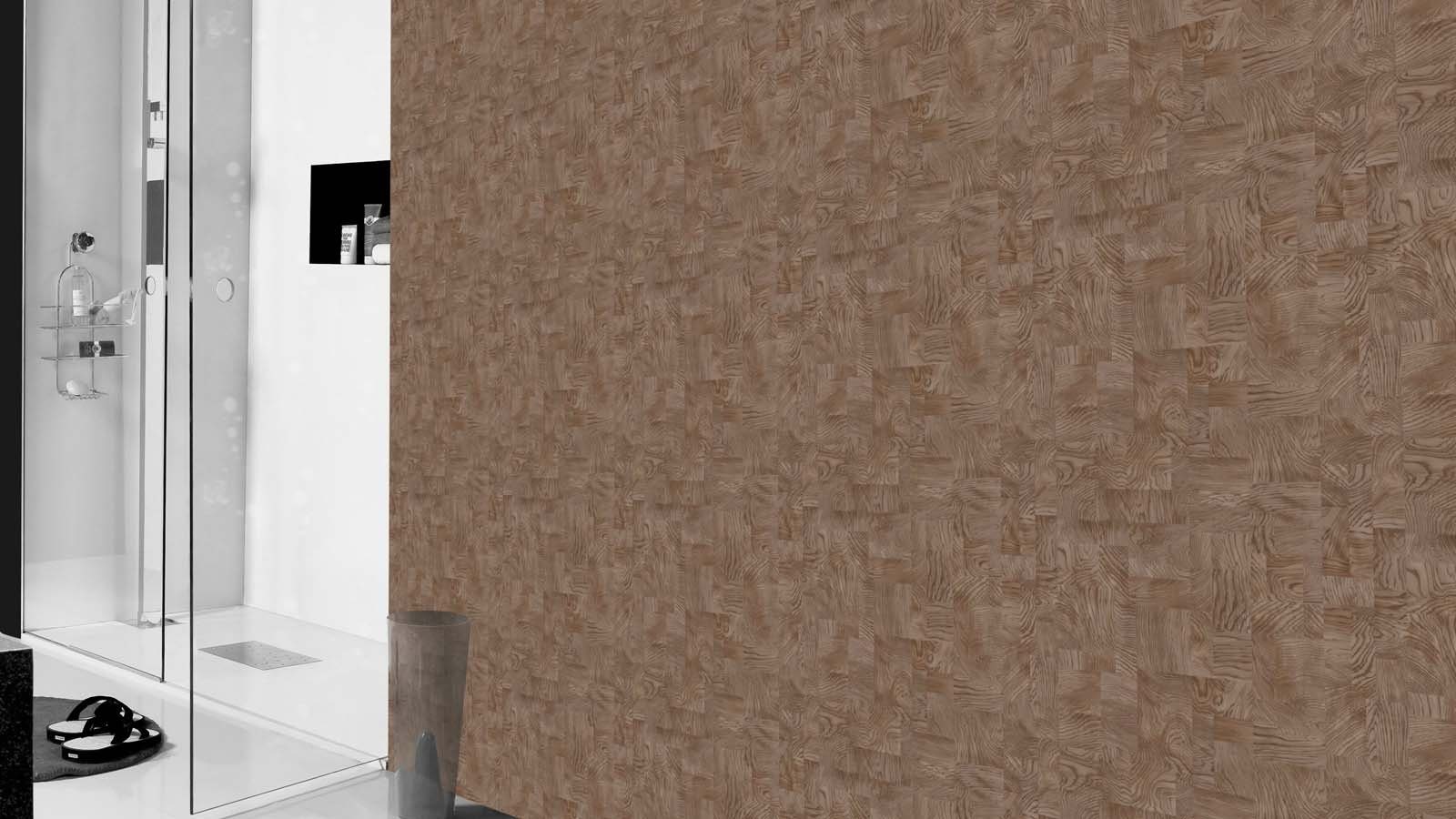 Vliestapete Geometrisch Vierecke Holz Optik Braun Grau 751659 African Queen 3