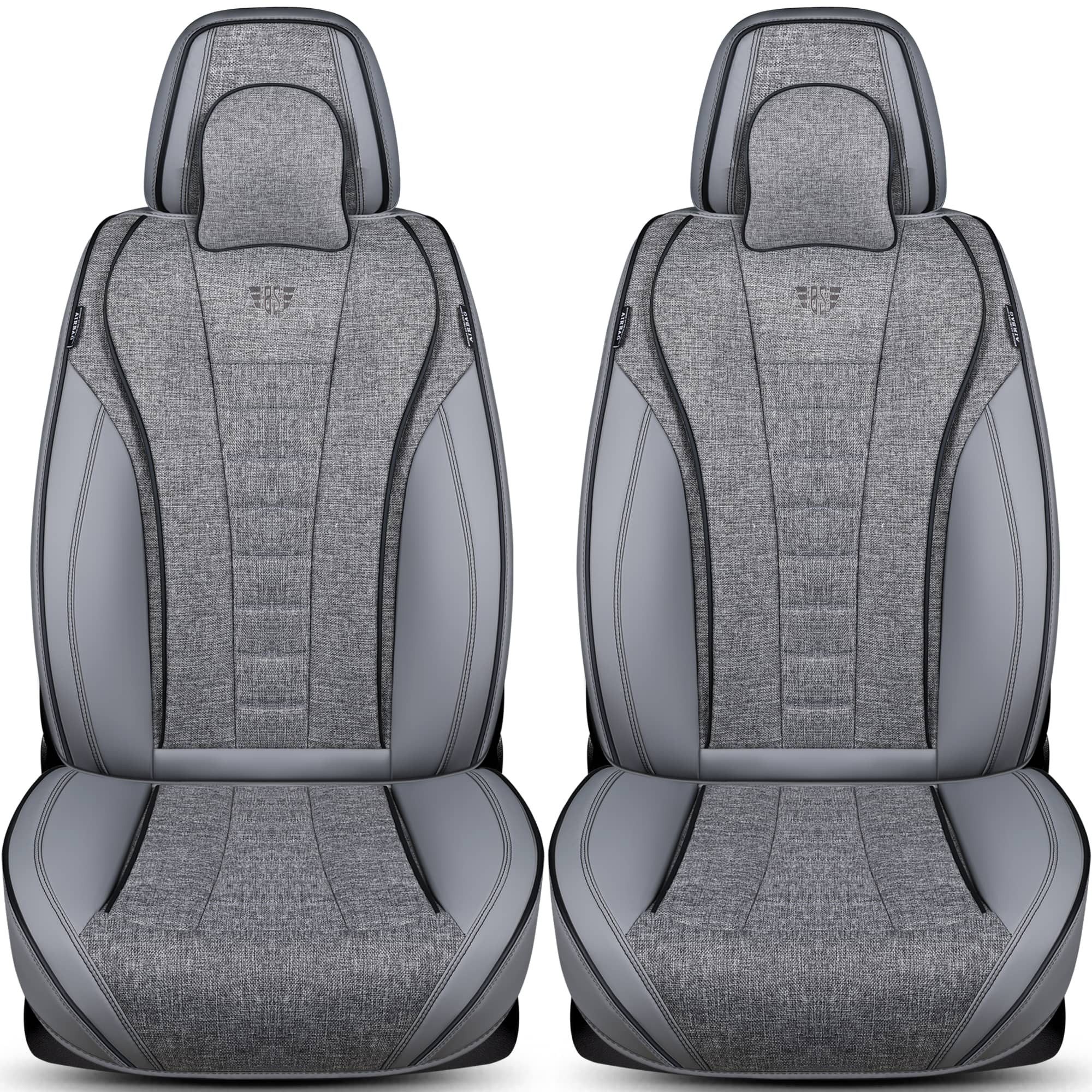 BREMER SITZBEZÜGE Autositzbezug für Dacia Duster Bj ab 2018 (NL2), Set, 2-tlg., Schonbezüge Sitzbezüge Fahrer und Beifahrer, in Grau