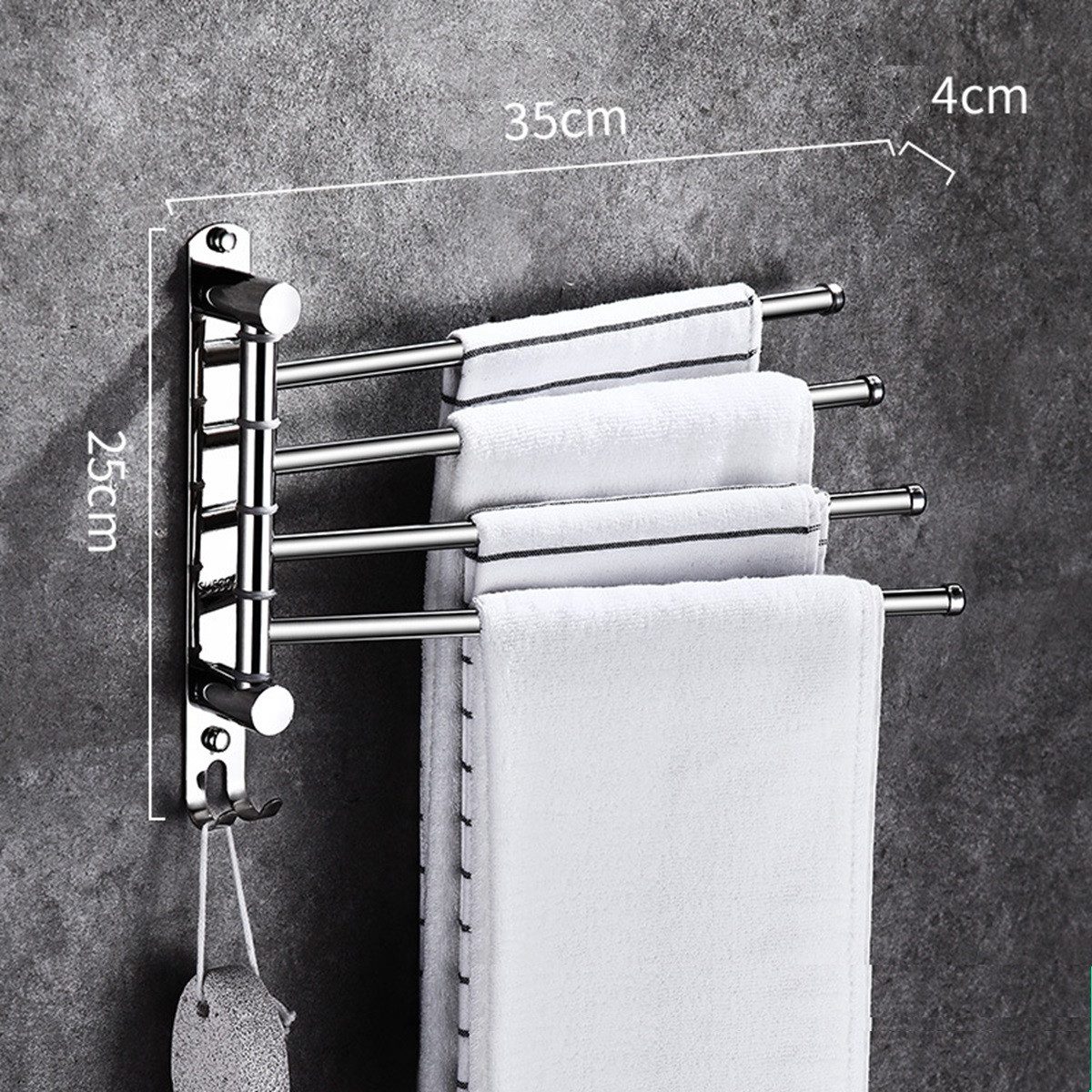 DOPWii Handtuchhalter Wandmontierter Handtuchhalter aus Edelstahl günstig online kaufen