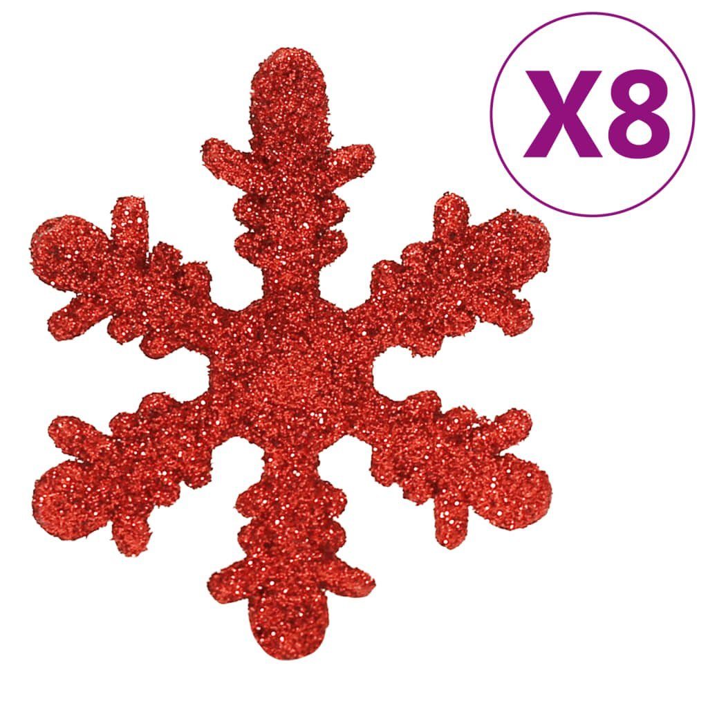 vidaXL Christbaumschmuck Rot (111-tlg) Weihnachtskugel-Set Polystyrol 111-tlg