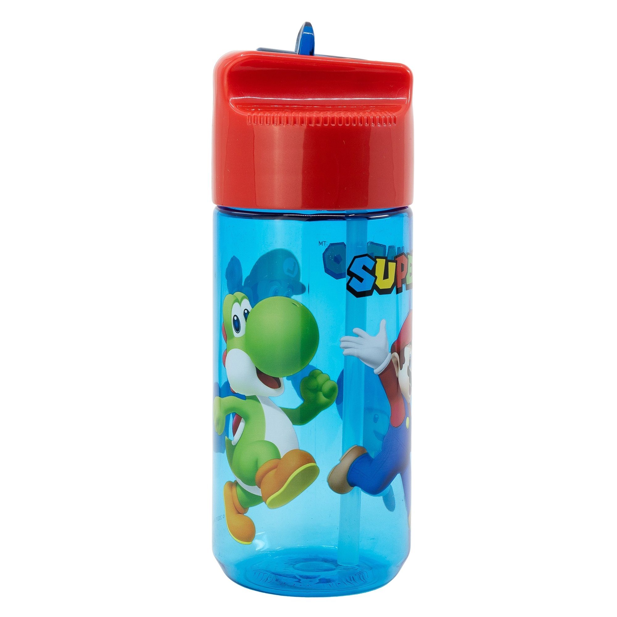 Super Mario Trinkflasche Super Mario Luigi Yoshi Toady Kinder Wasserflasche, Flasche 430 ml