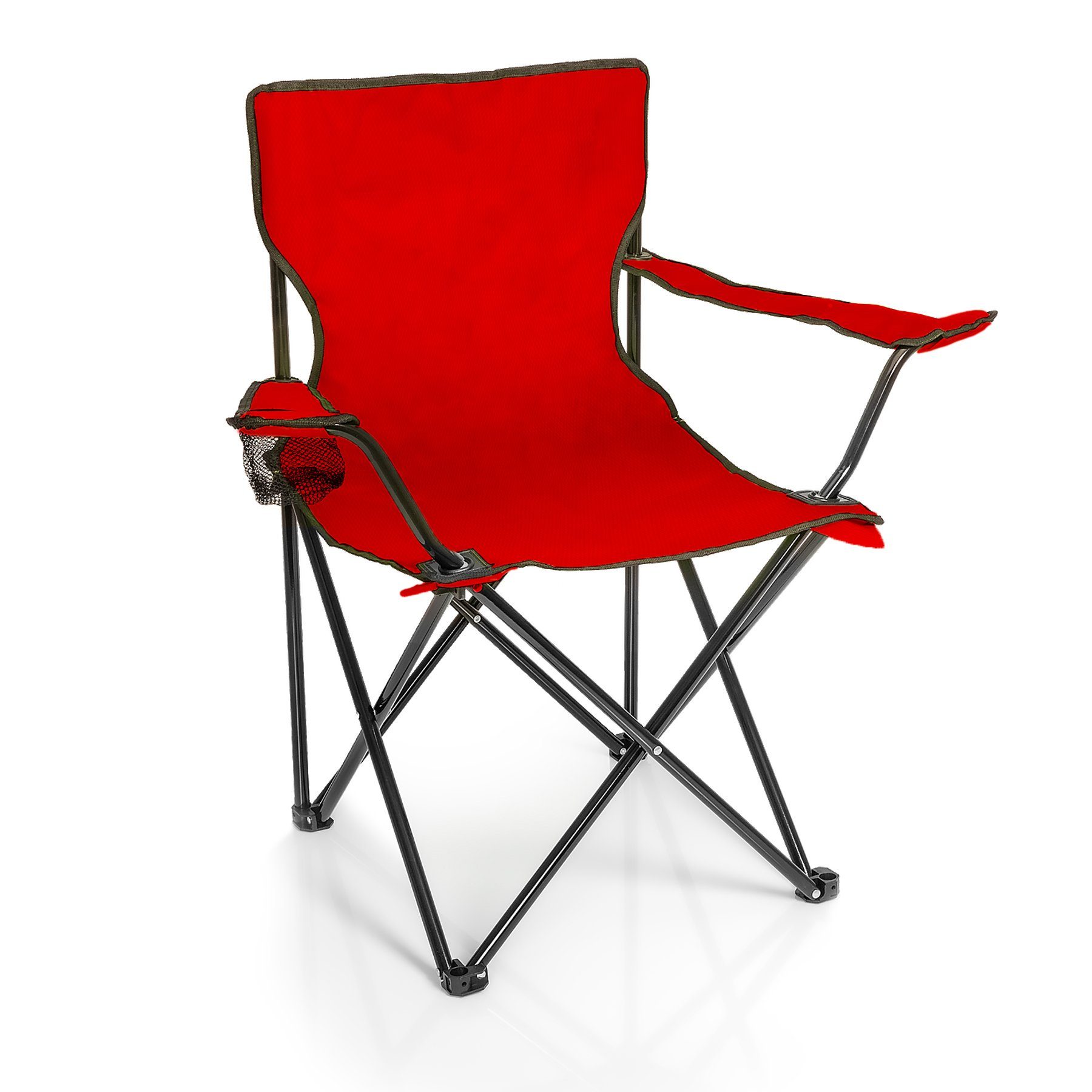 BigDean Campingstuhl Faltstuhl Campingstuhl Anglerstuhl Getränkehalter Klap günstig online kaufen