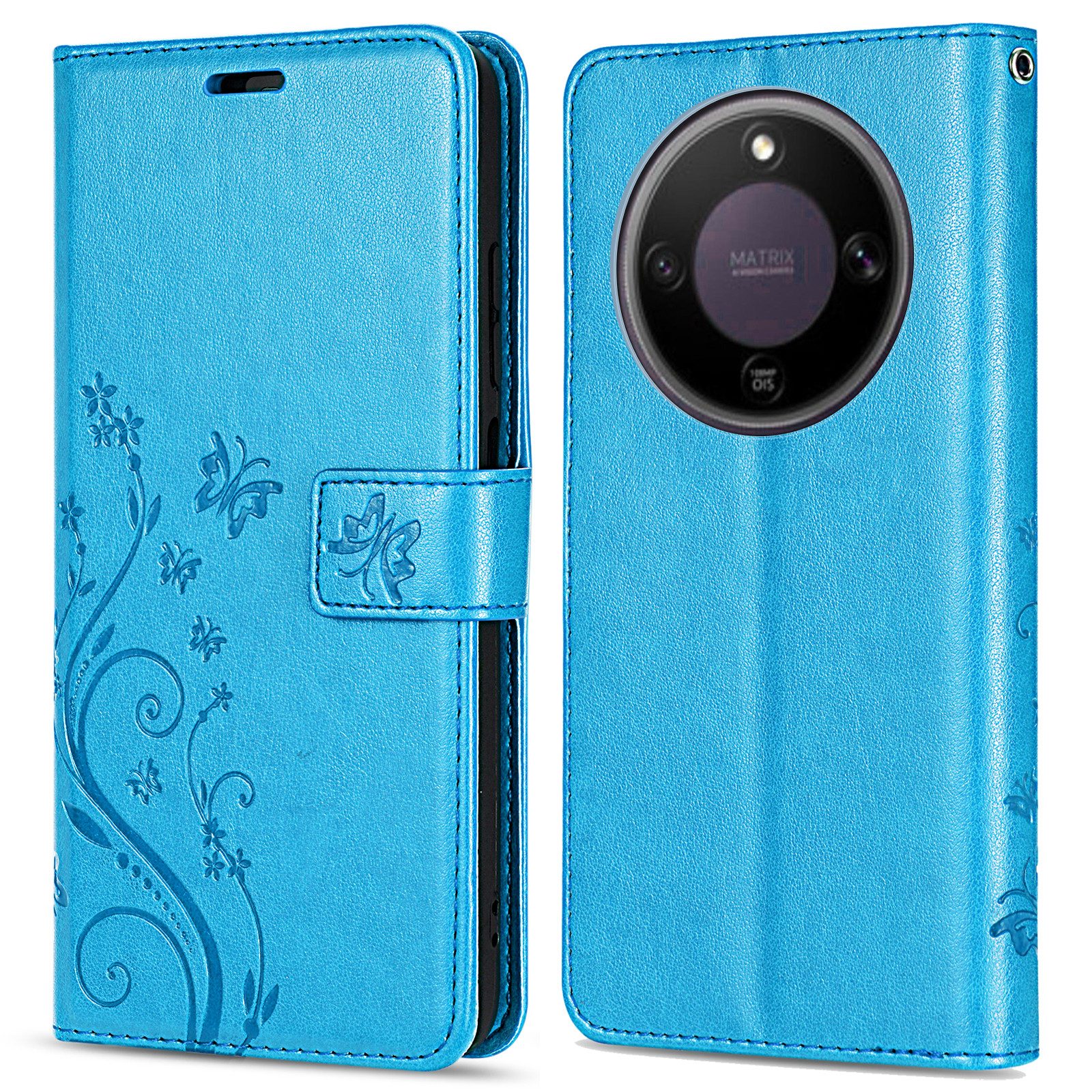 betterfon Handyhülle für Honor Magic 8 Lite Hülle Klapphülle Wallet Case Flip Cover Tasche, Klapptasche mit Magnetverschluss 3 Kartenfächer & Standfunktion – Bild 4 von 5