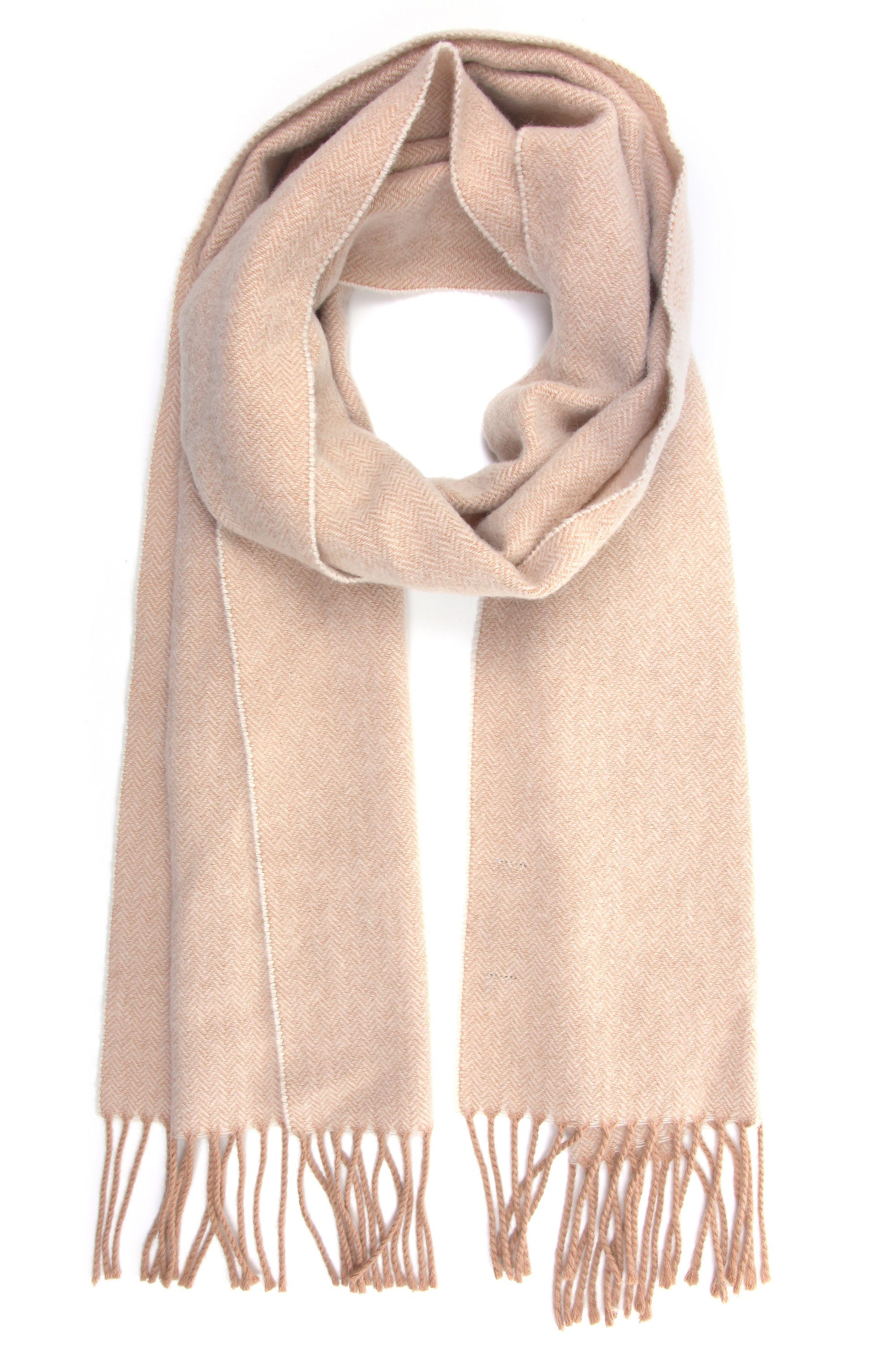 COLLEZIONE ALESSANDRO Modeschal Johnnie, (1-St), in Luxusqualität, Made in Italy beige