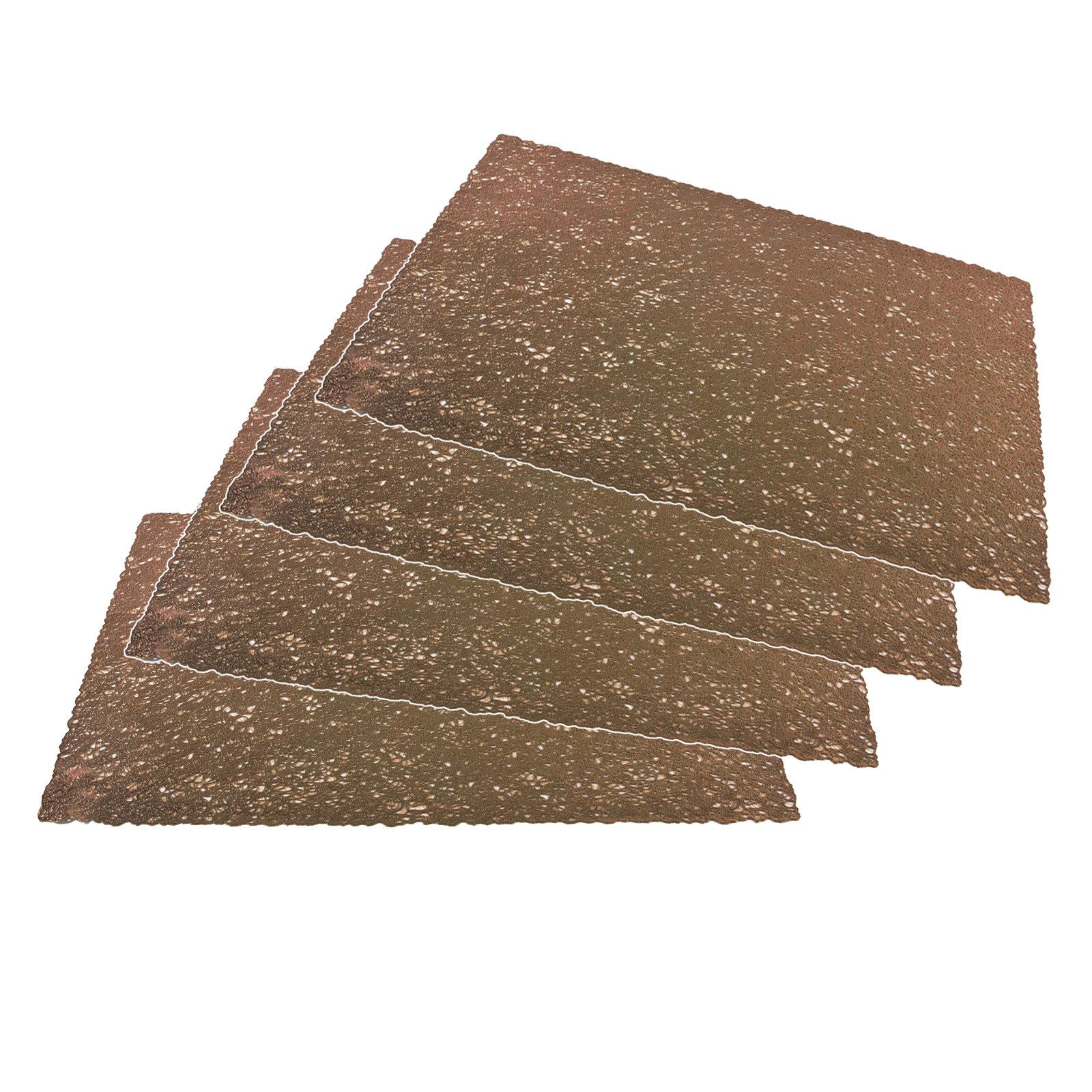 Neuetischkultur Platzset Platzdeckchen 4er Set Platzset, (Set, 4-St., 4 Platzdeckchen), Platzset Platzmatte Tischset