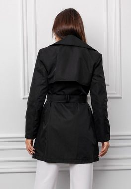 DÜŞES Trenchcoat Short trenchcoat with back detail