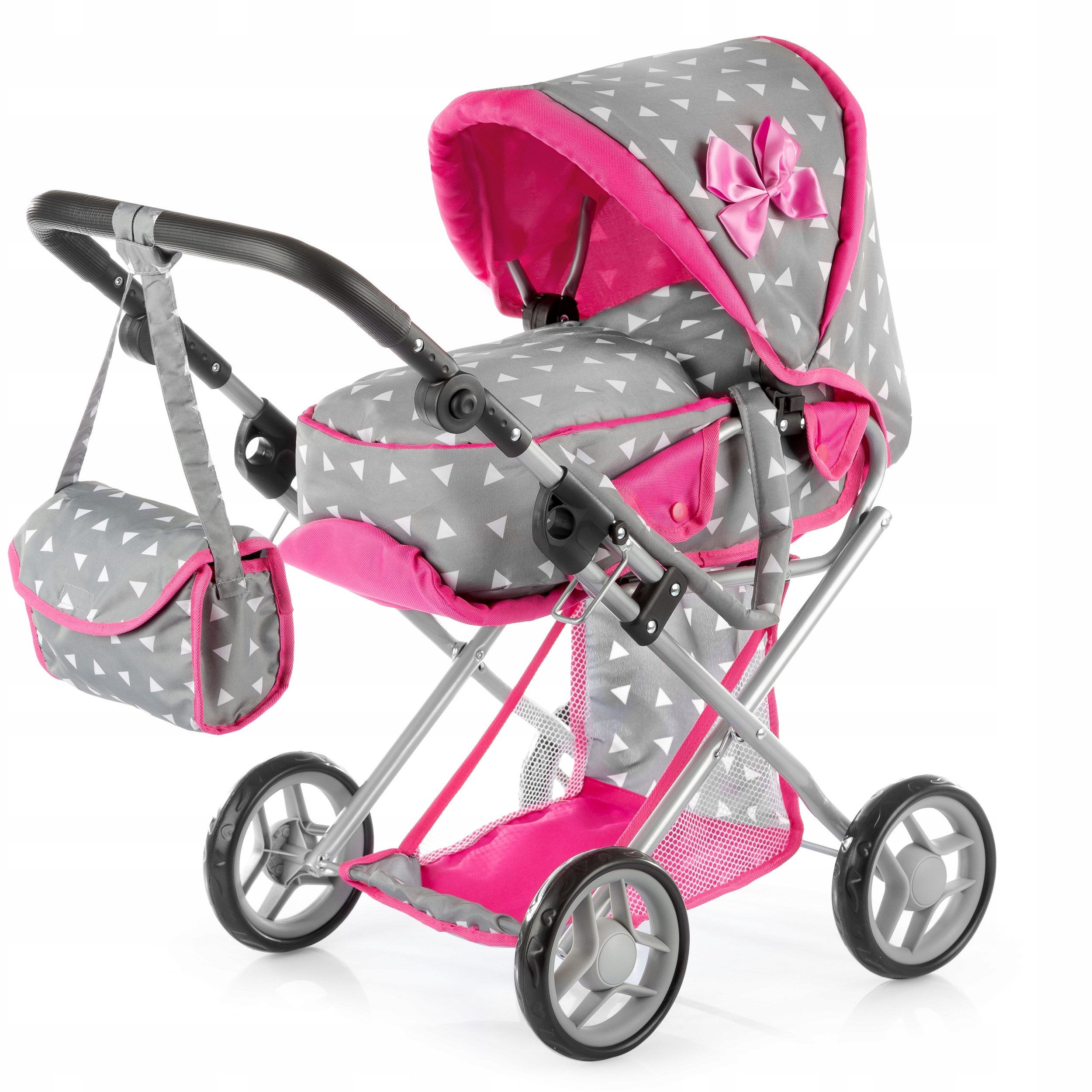 kinderplay Puppenwagen Puppenwagen 3in1 mit Tasche – höhenverstellbar – ab günstig online kaufen