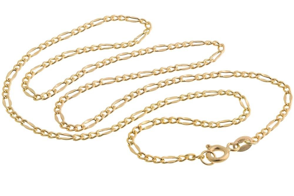 2. Bild von Silberkettenstore Goldkette »Figarokette 2,4mm - echt 585 Gold, Länge wählbar von 38-90cm«