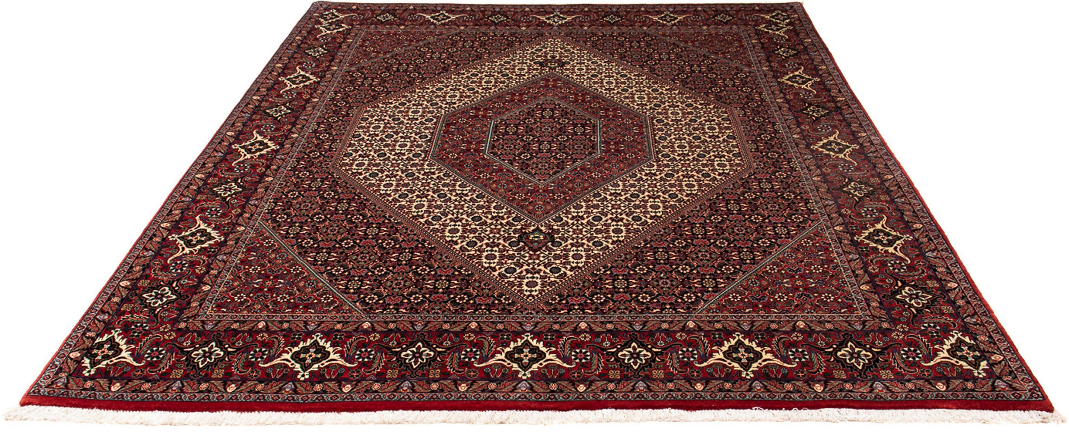 Orientteppich Perser - Bidjar - 248 x 202 cm - dunkelrot, morgenland, rechteckig, Höhe: 15 mm, Wohnzimmer, Handgeknüpft, Einzelstück mit Zertifikat