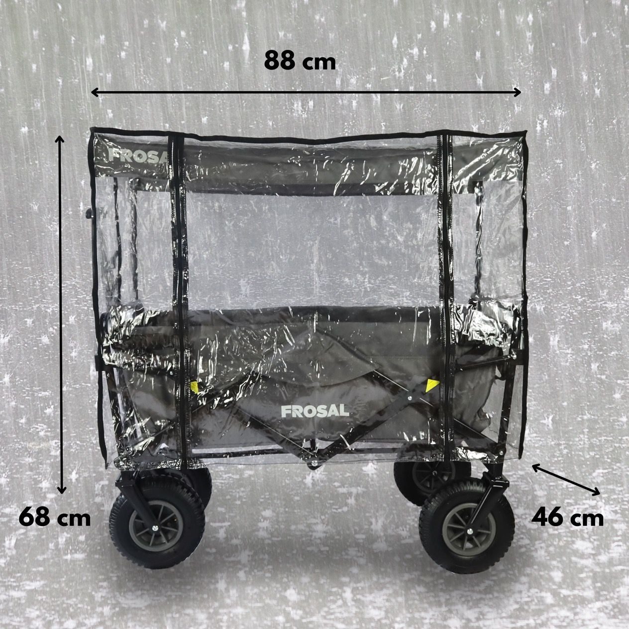 Frosal Regenverdeck für Bollerwagen Nick Regenschutz (1-St)