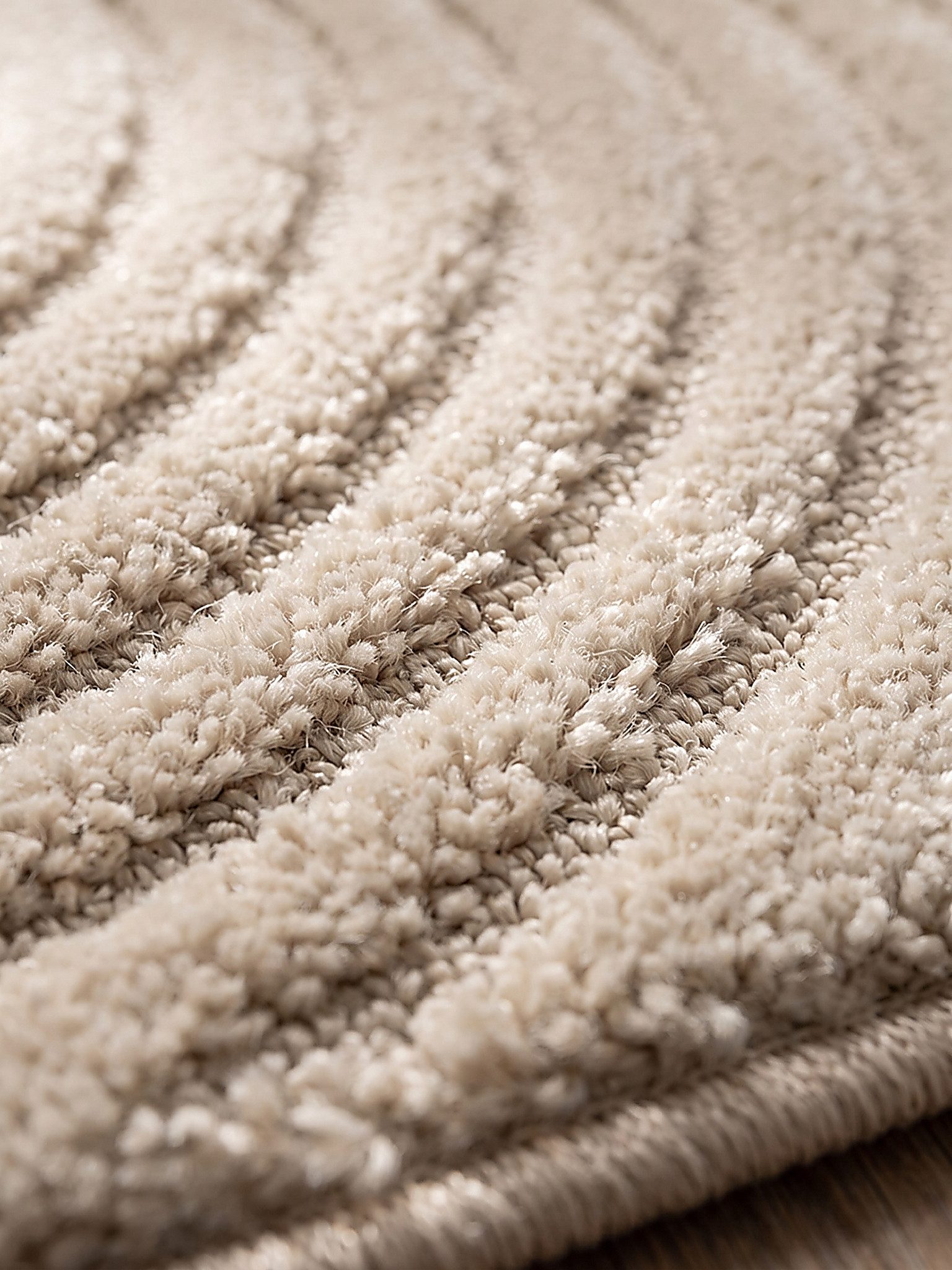 KADIMA DESIGN Teppich MUOTA Teppichläufer Beige 80x150 Geometrisch Polypropylen Wohnraum, Läufer, Höhe: 14 mm, Saugroboter-geeignet, Strapazierfähig, Farbecht,  – Bild 5 von 5