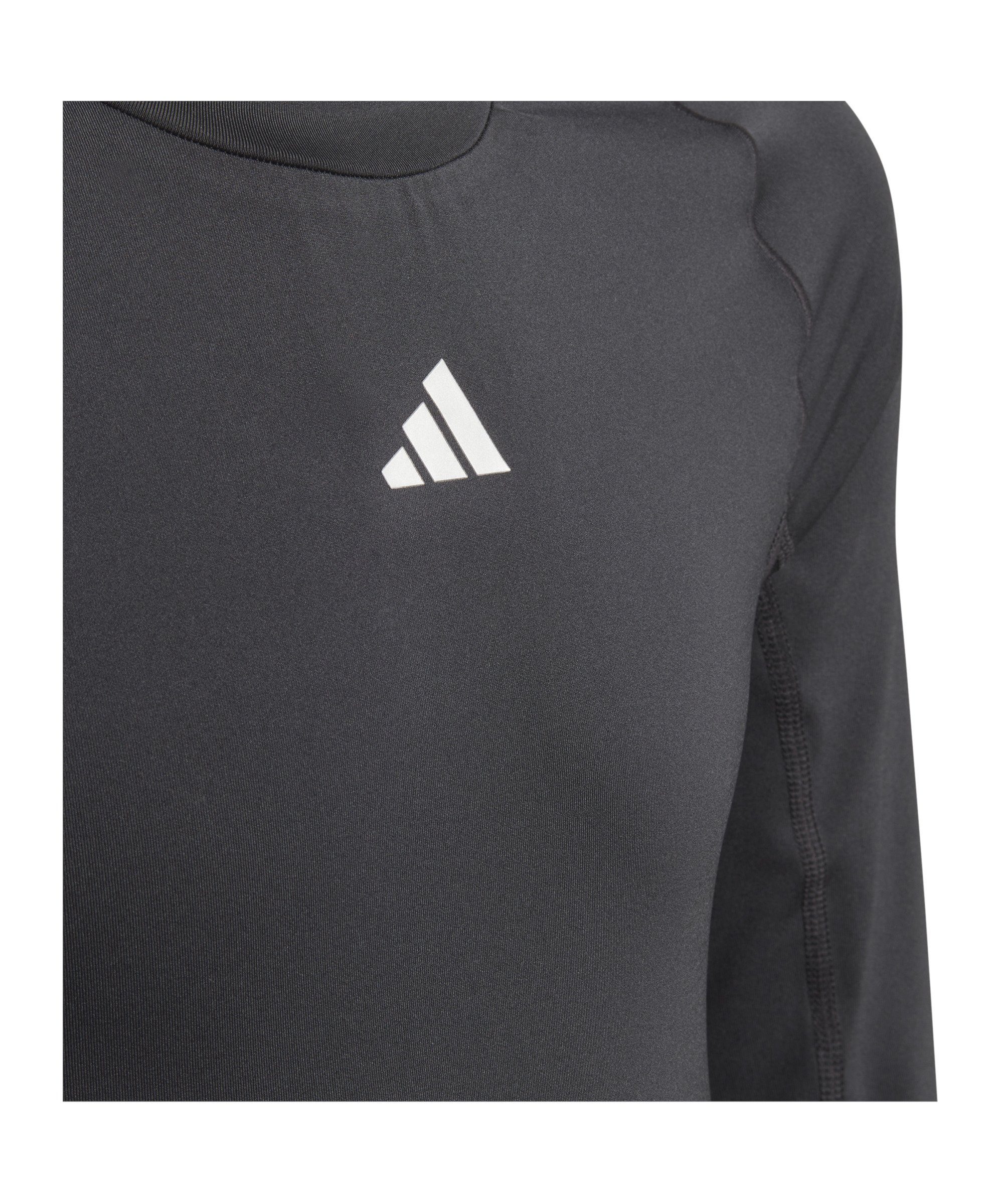 schwarz Techfit Dunkel adidas Sweatshirt Performance Sweatshirt