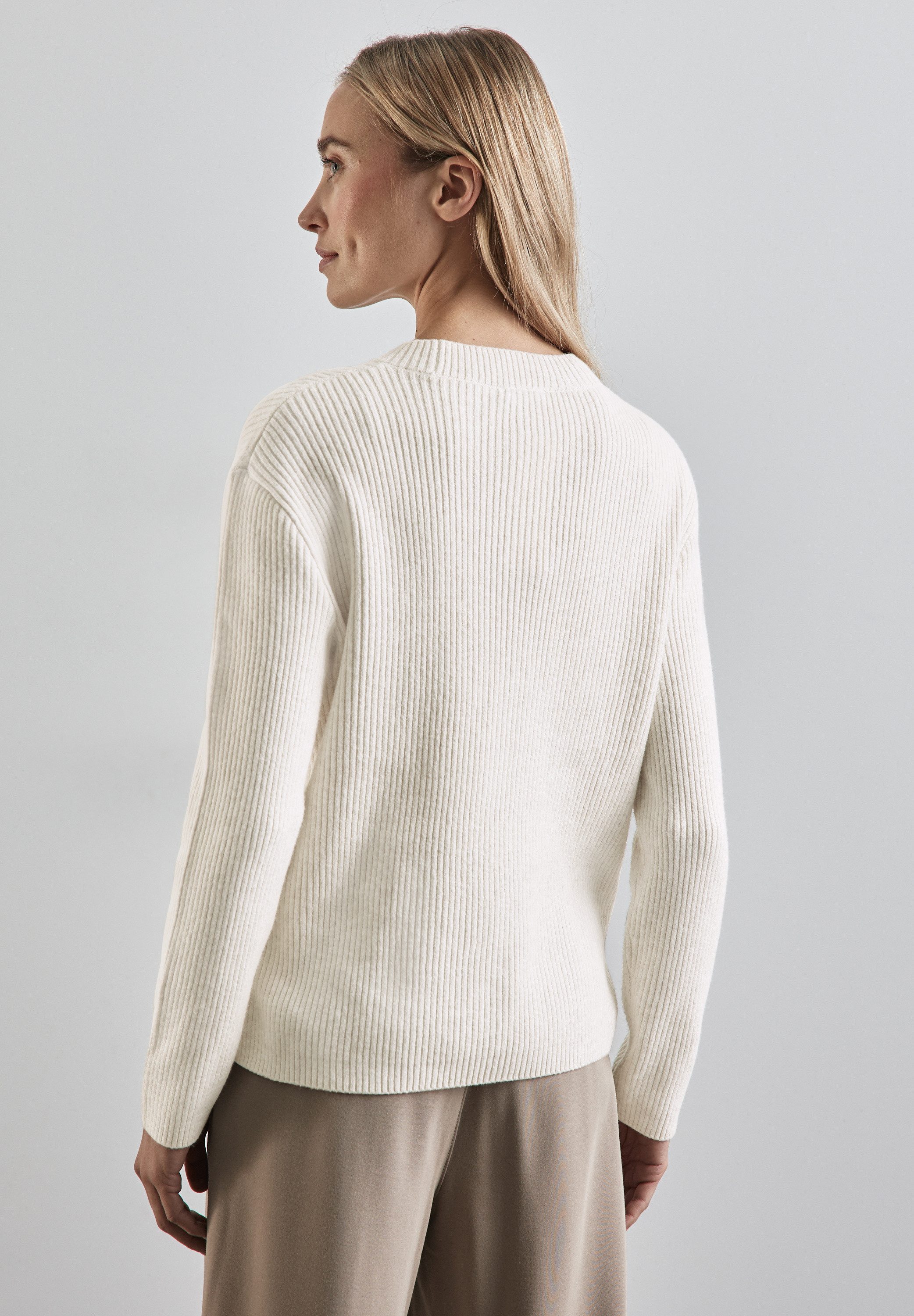 STREET ONE Strickpullover mit Stehkragen