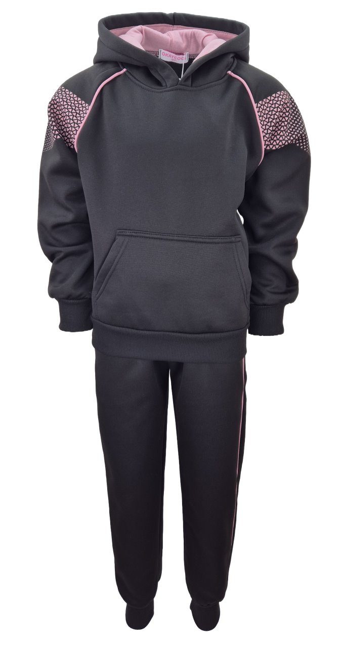 Girls Fashion Sweatanzug Mädchen Jogginganzug Freizeitset Sweatshirt + Jogginghose MF120e (Set)