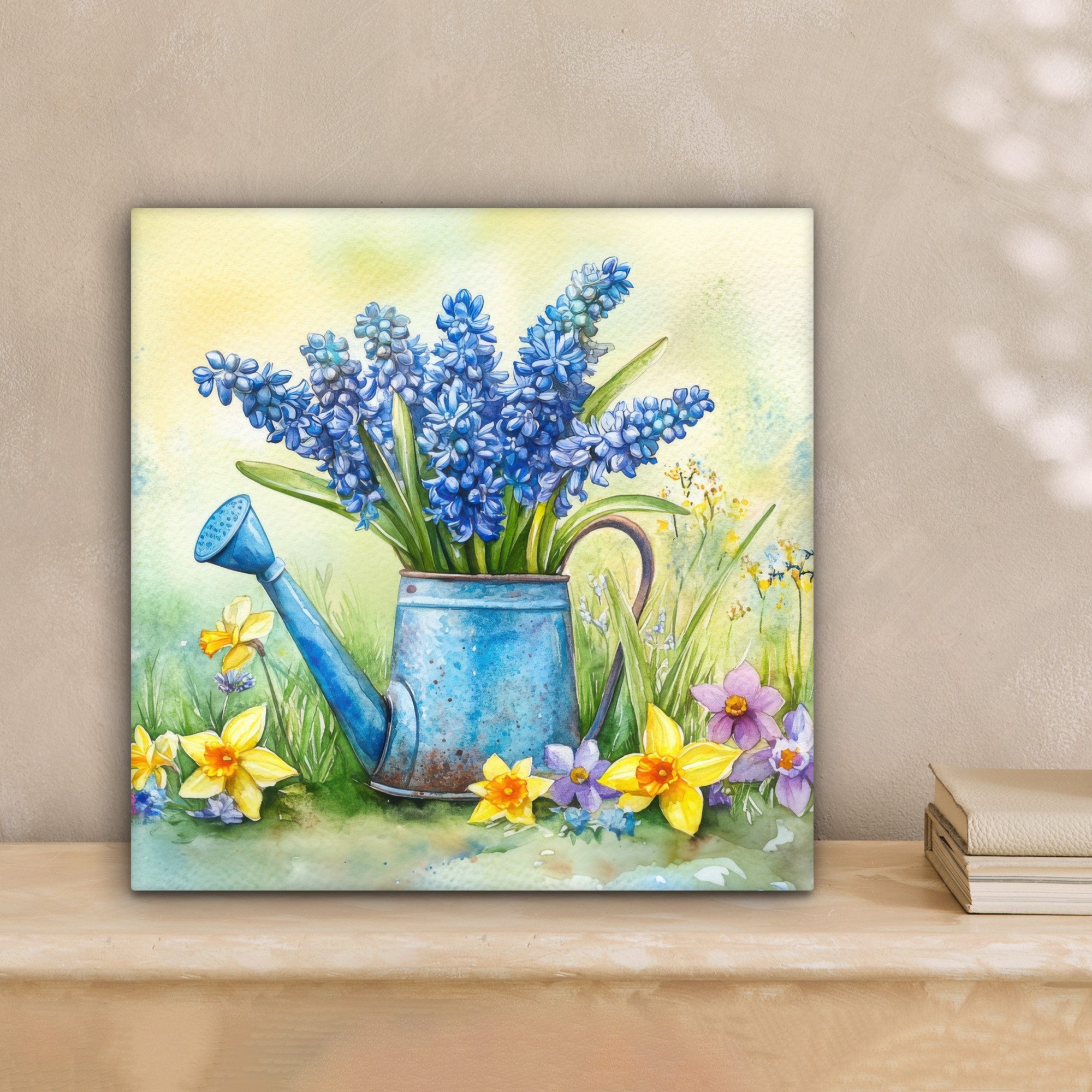 OneMillionCanvasses® Leinwandbild Gießkanne - Lavendel - günstig online kaufen