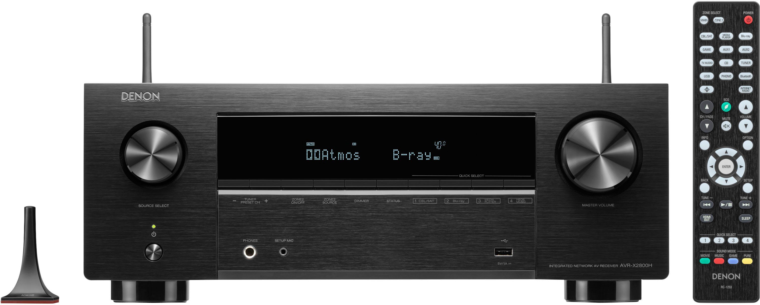 Denon AVR-X2800H 7.2 AV-Receiver (Bluetooth, LAN (Ethernet), WLAN)