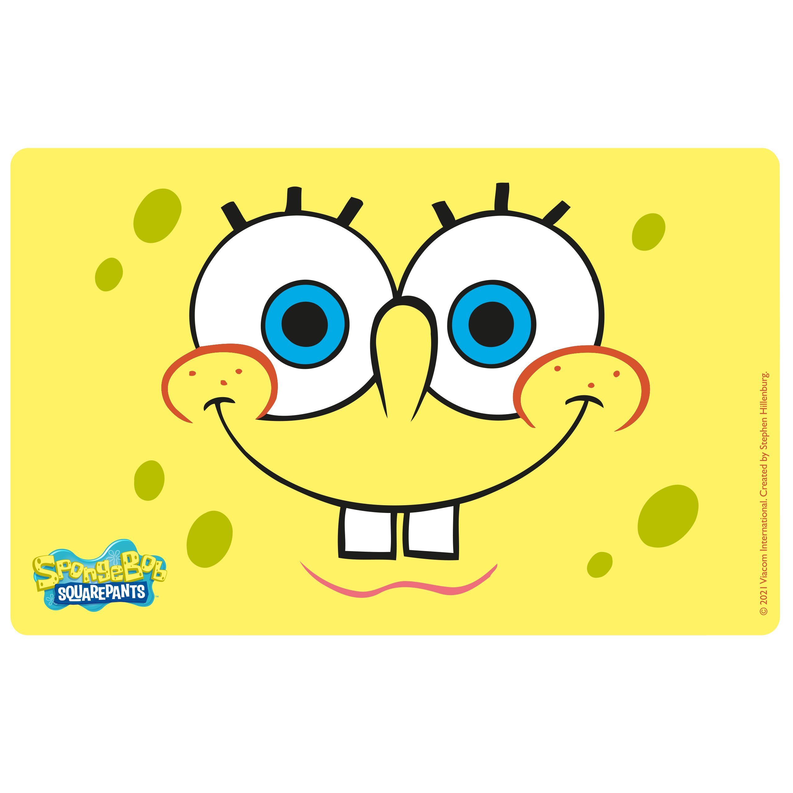 United Labels® Lunchbox Spongebob Schwammkopf Brotdose Trennwand, Lunchbox Kunststoff (PP) mit