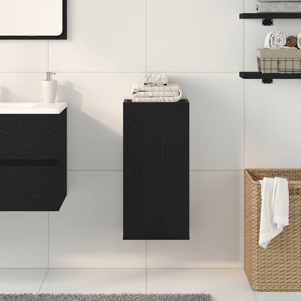 vidaXL Badezimmerspiegelschrank Wandschrank Schwarze Eiche 32 x 20 x 67 cm günstig online kaufen