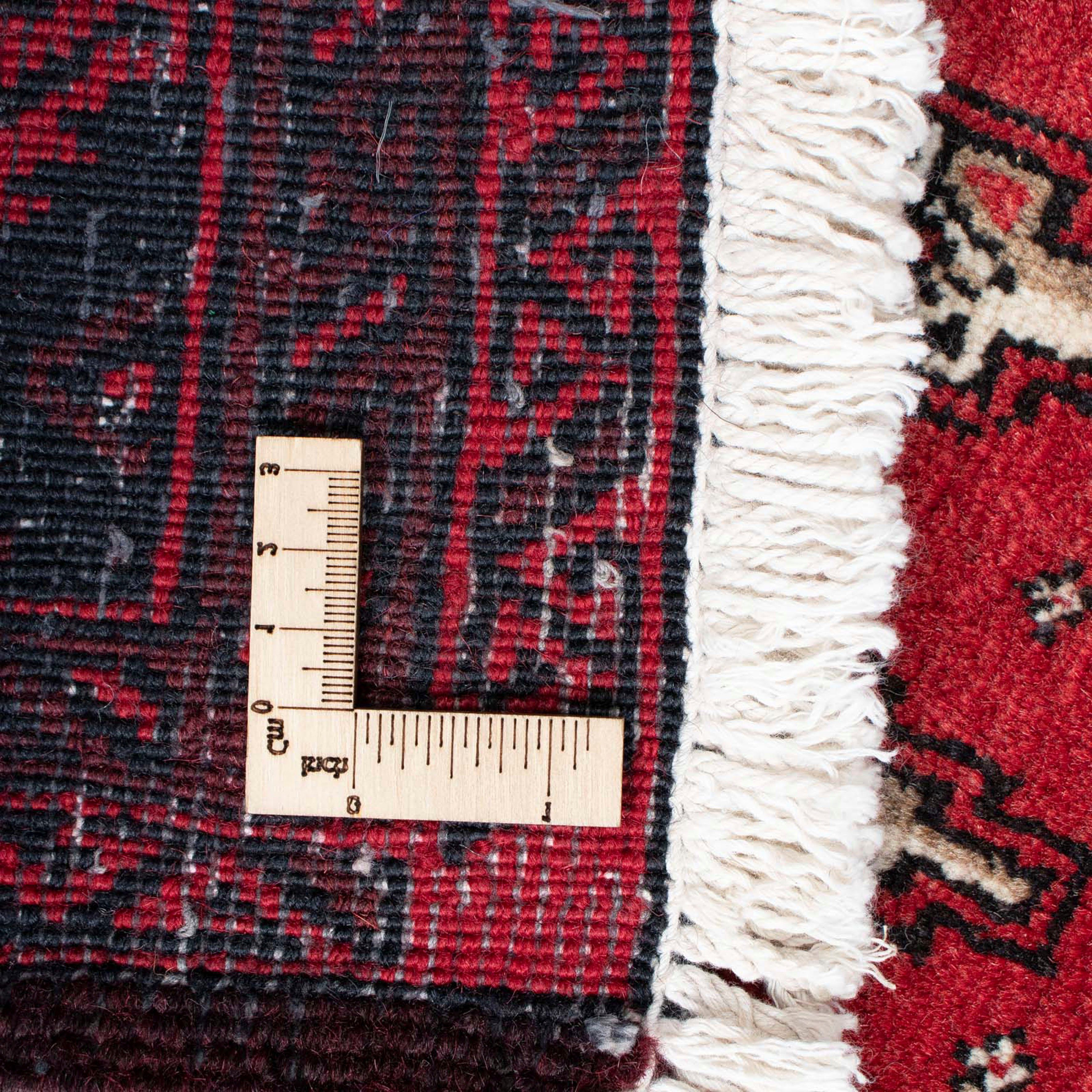 Orientteppich Belutsch - mit Höhe: Handgeknüpft, Einzelstück morgenland, 97 - 176 dunkelrot, Wohnzimmer, x 8 mm, Zertifikat cm rechteckig