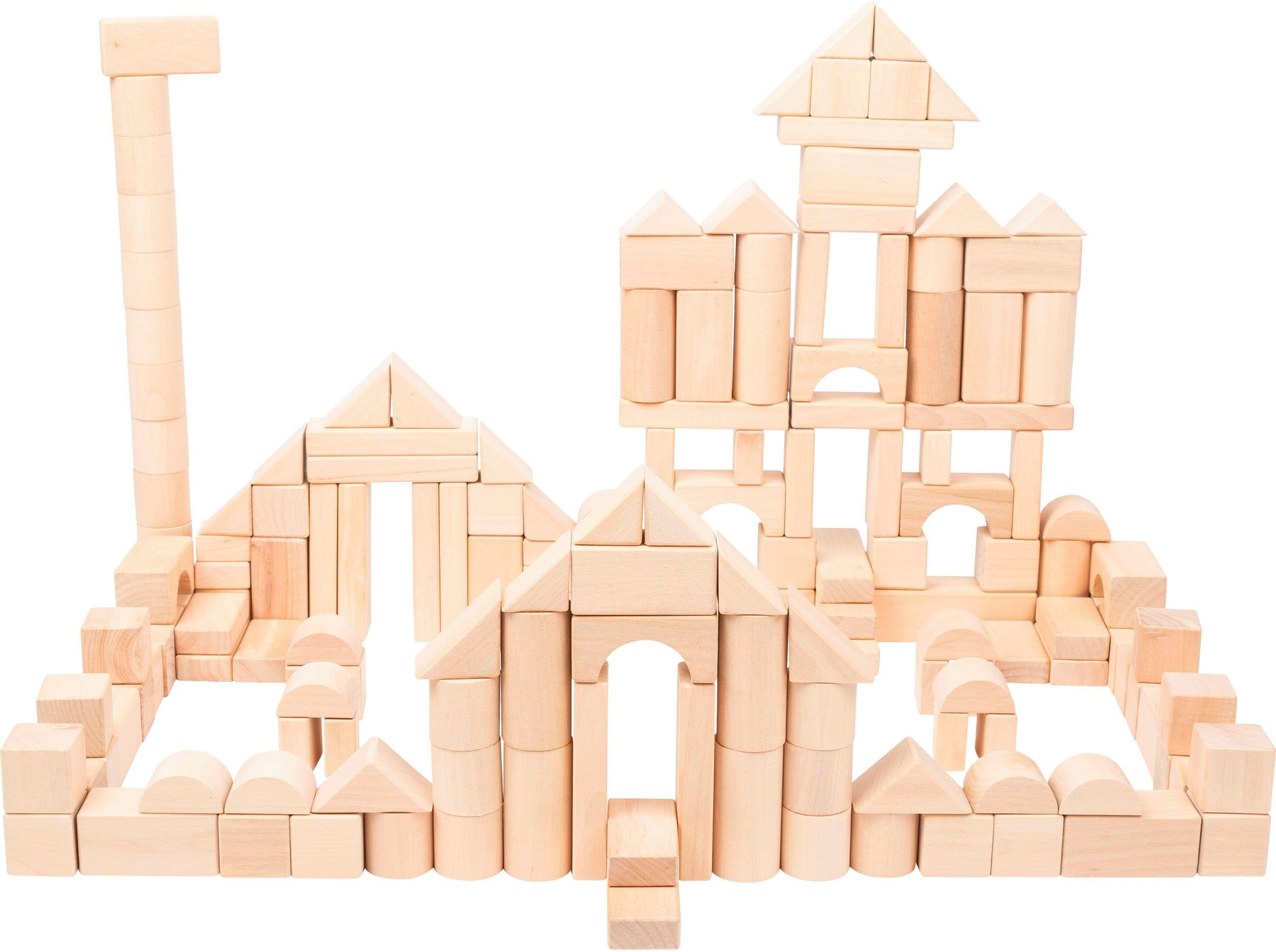 Small Foot Holzbausteine, natur Spielbausteine, (200 St), mit Beutel