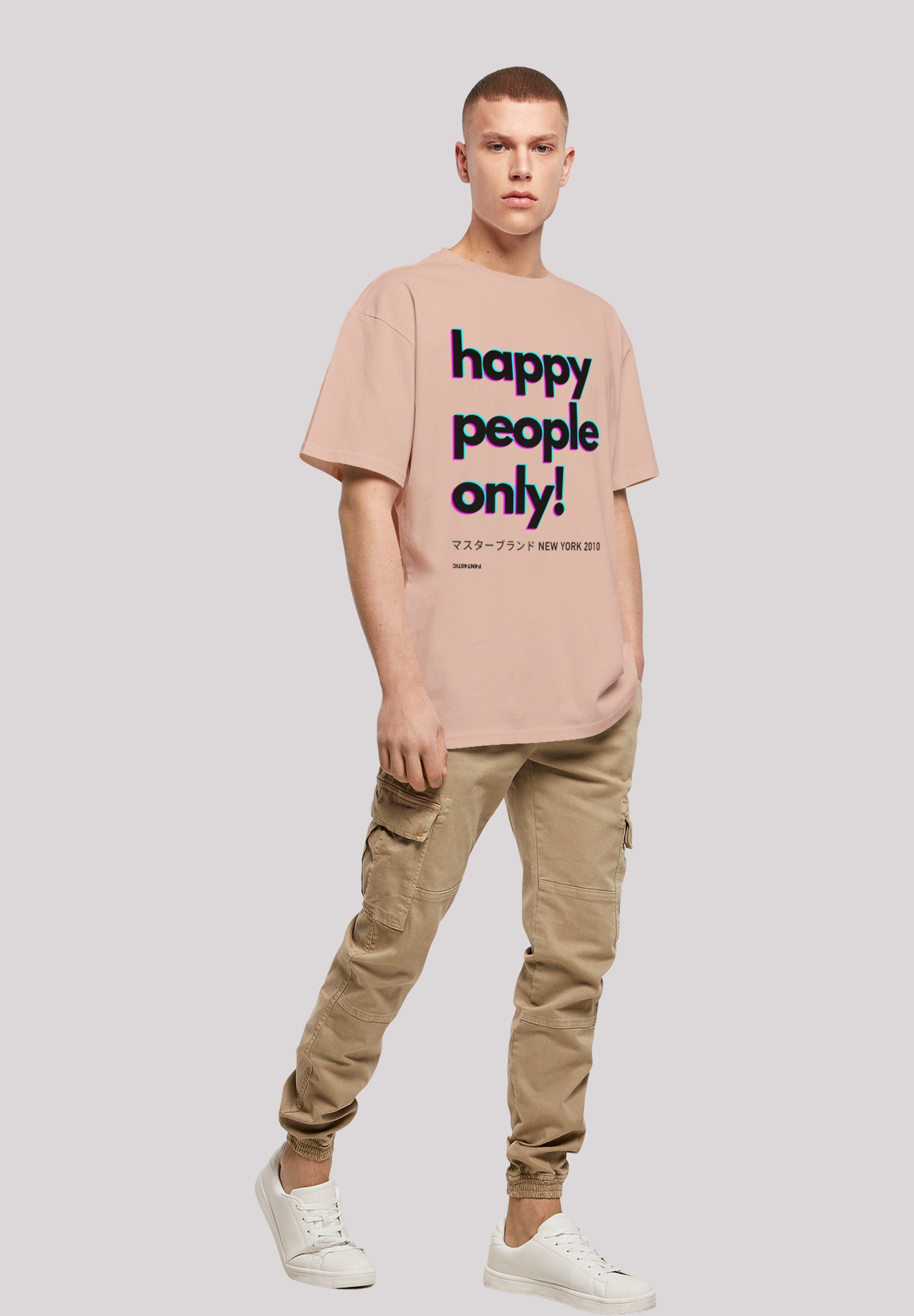 New York people Print T-Shirt amber Happy F4NT4STIC only