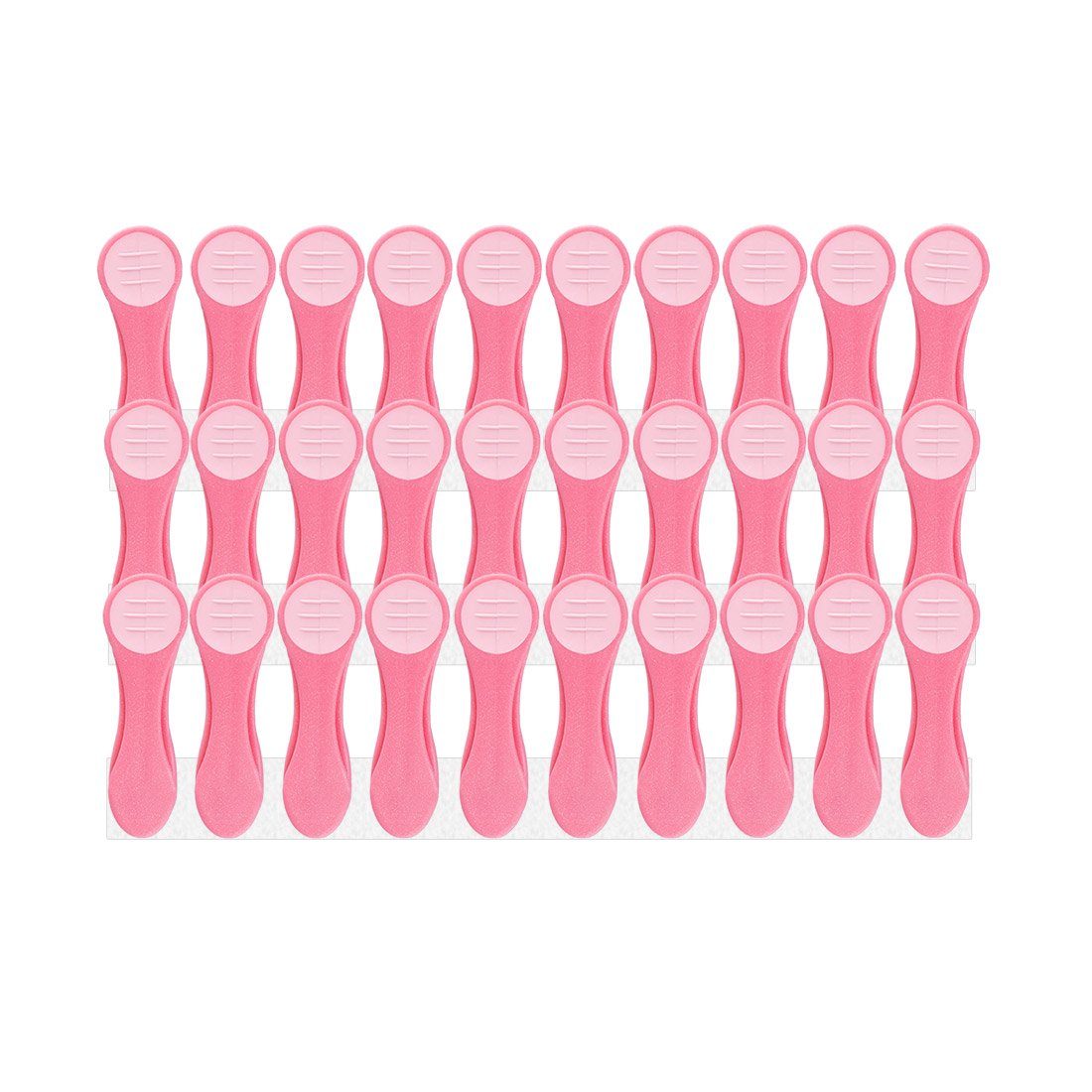 trendfinding Christbaumschmuck 30 Wäscheklammern im Glitter Design für empfindlic, Kunststoff mit Glitzer-Partikeln, Langlebigkeit durch neueste Klammertechnik Candy-Pink