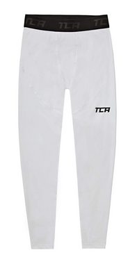 TCA Lauftights TCA Herren Pro Performance Leggings, Kompressionshose - Weiss, XL (1-tlg)