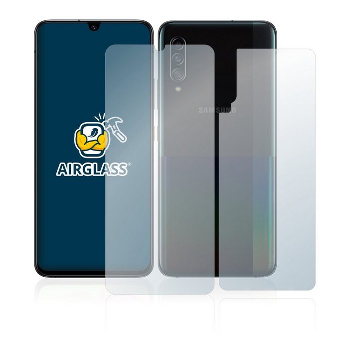 BROTECT flexible Panzerglasfolie für Samsung Galaxy A90 5G (Display+Rückseite) Displayschutzglas Schutzglas Glasfolie klar