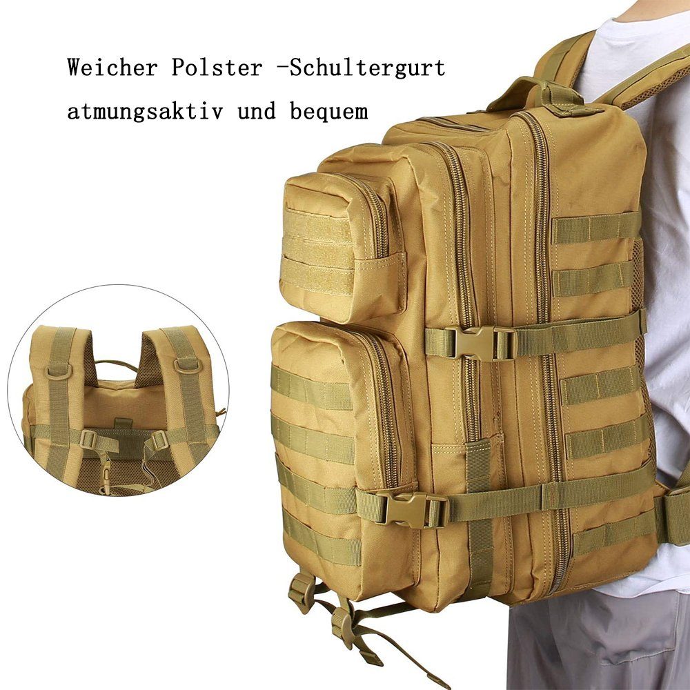 Große Armee Taktische Assault Kapazität Rucksack Bag Rucksack, GelldG Pack Rucksack