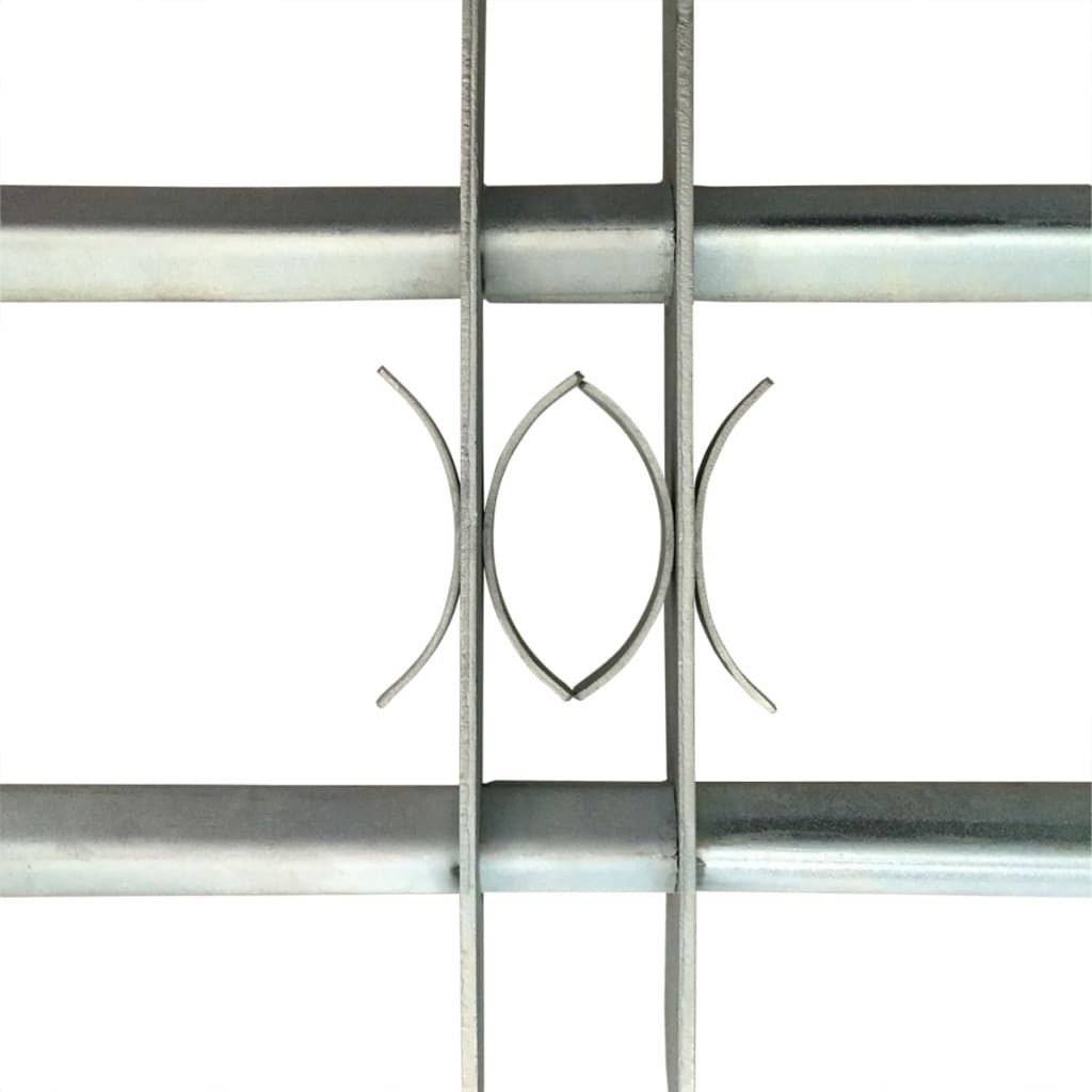 vidaXL Fenster Fenstergitter Verstellbar mit 2 Querstäben 700-1050 mm, (1 St)