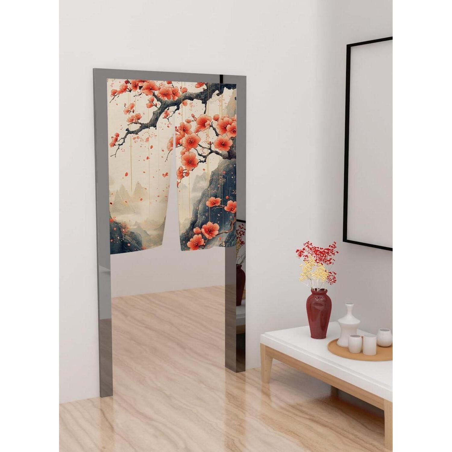 LuxusKollektion Türvorhang Noren Gardine Katze 70x120cm (1 St)