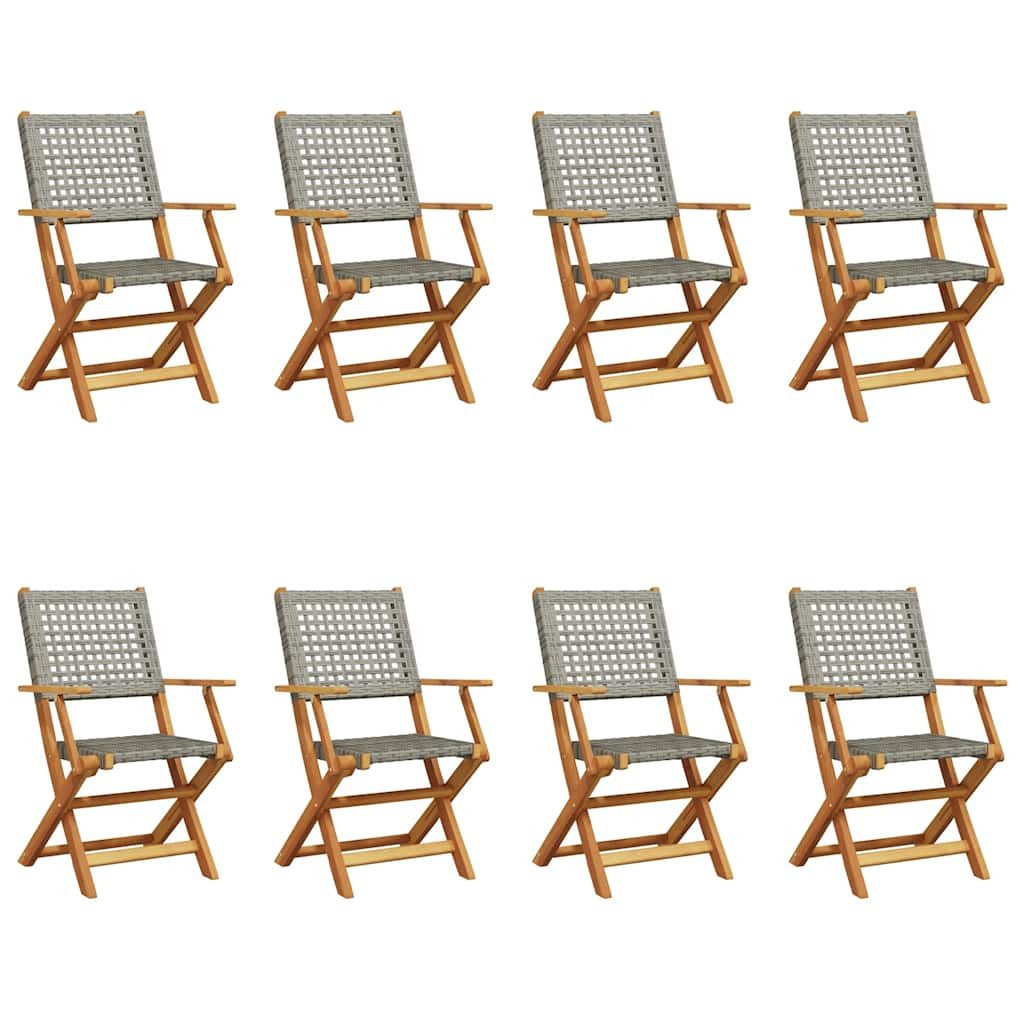 vidaXL Gartenstuhl Gartenstühle 8 Stk. Klappbar günstig online kaufen