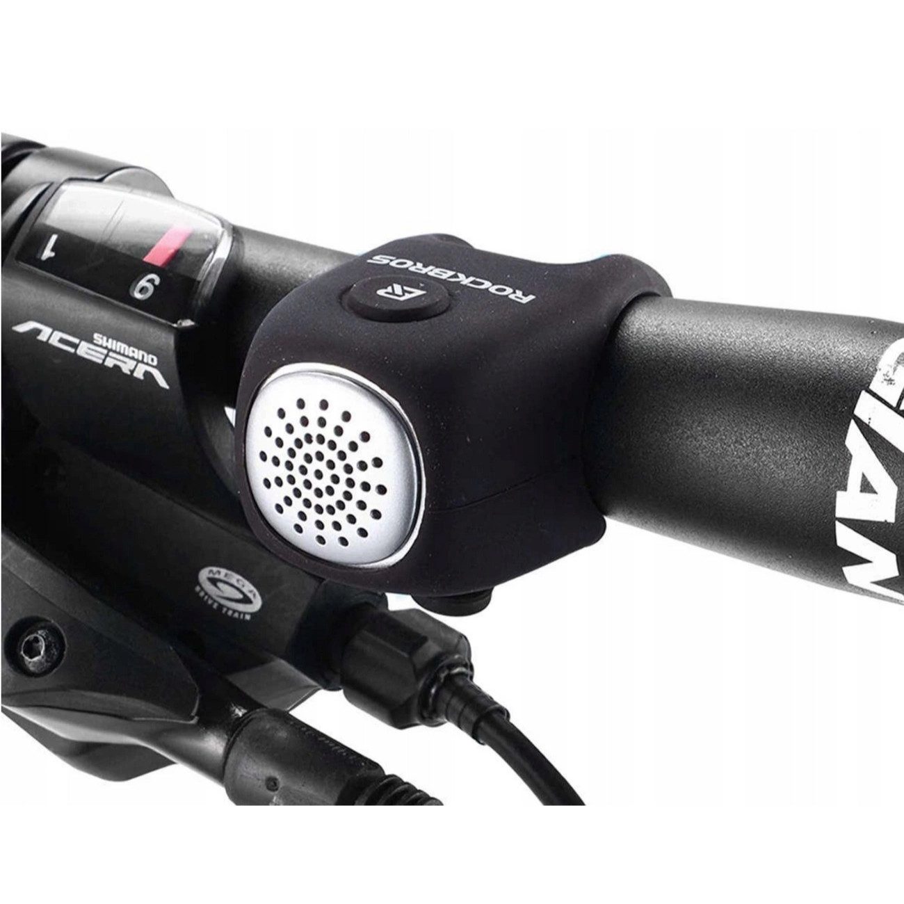 ROCKBROS Fahrradklingel CB1709BK, (Fahrrad-Zubehör, Einzelartikel) Elektronische Fahrradklingel mit 90 dB, 3 Klangmodi – Bild 5 von 5