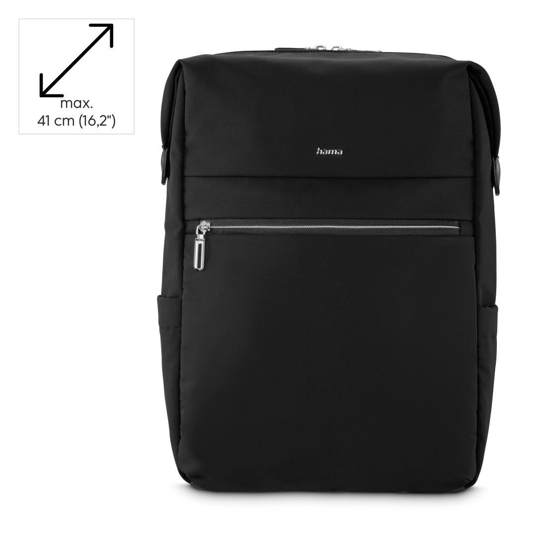 Hama Laptoprucksack Laptoprucksack (bis 41 cm (16,2), wasserabweisend, gepolstert, 15 l), extralanger Reißverschluss, Fach für Wertsachen