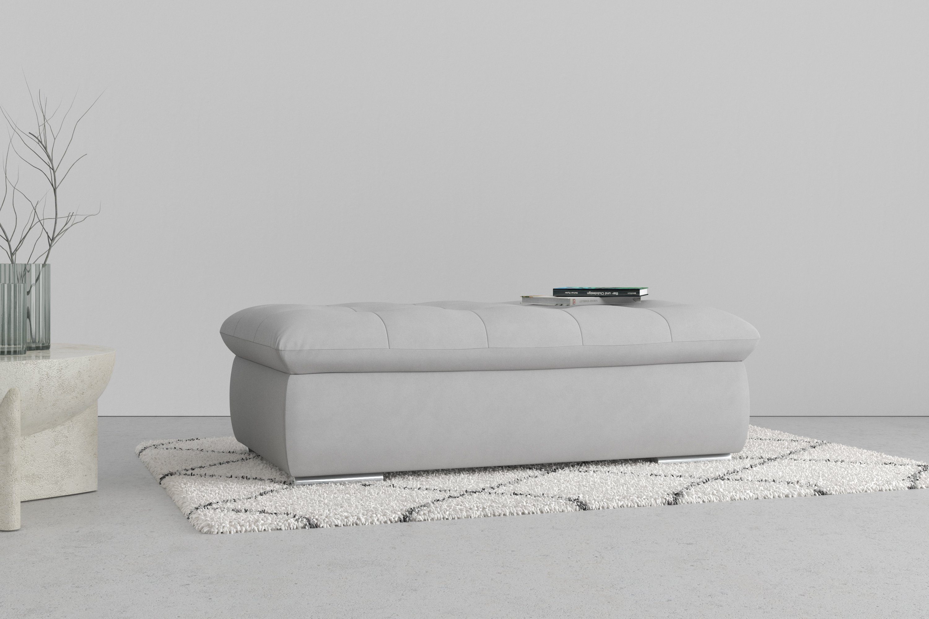 DOMO collection Hocker MONA 135x79 cm, praktisch und komfortabel, mit Stauraumfach