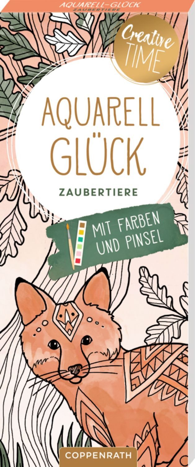 Coppenrath Aquarellpapier Aquarell-Glück Zaubertiere - Creative Time
